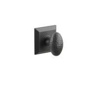 Emtek Concealed Fastener Hammered Egg Knob Set With Quincy Rosette