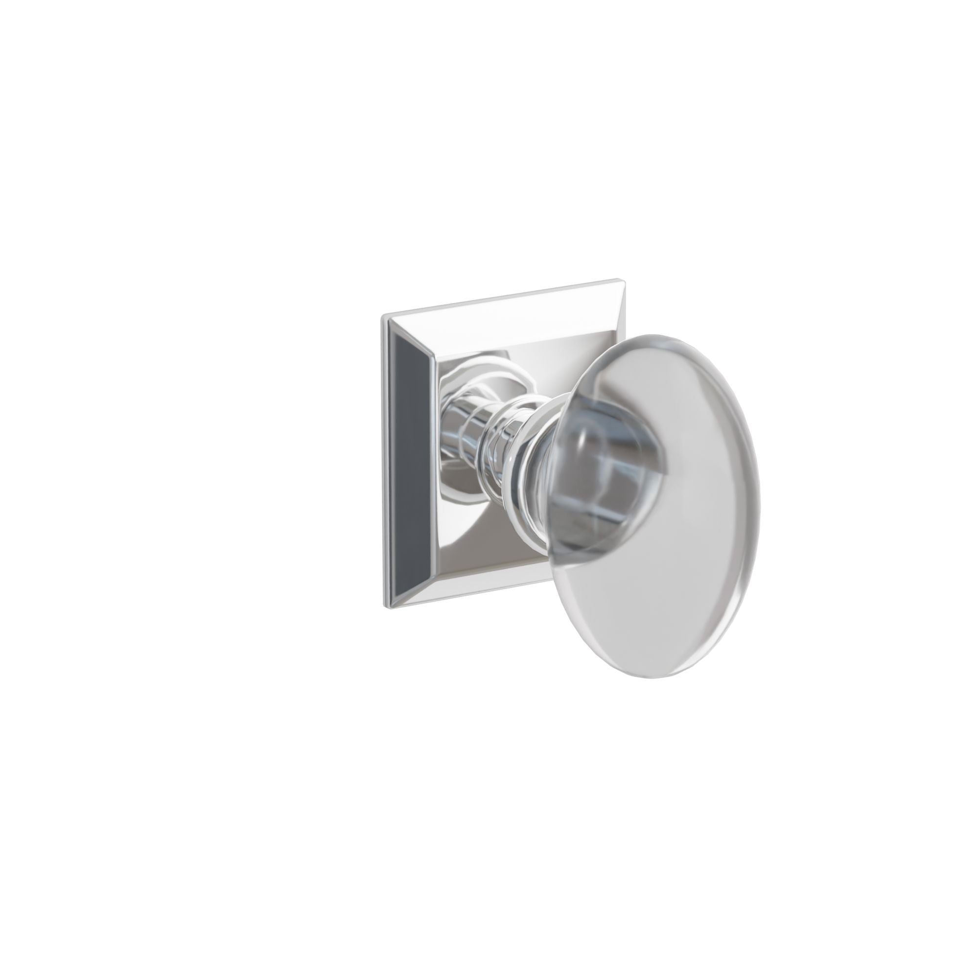 Emtek Concealed Fastener Hampton Glass Knob Set With Quincy Rosette
