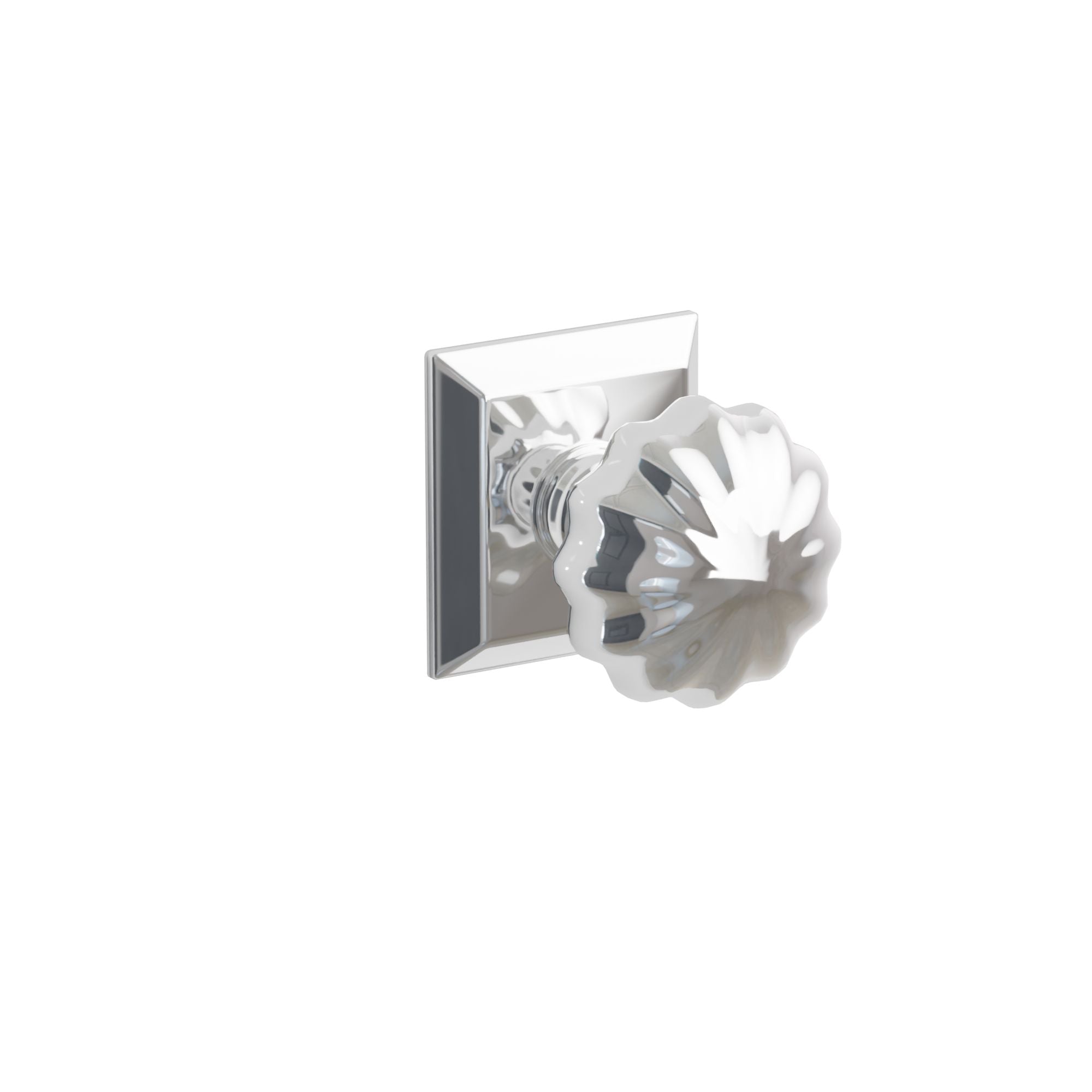Emtek Concealed Fastener Melon Knob Set With Quincy Rosette