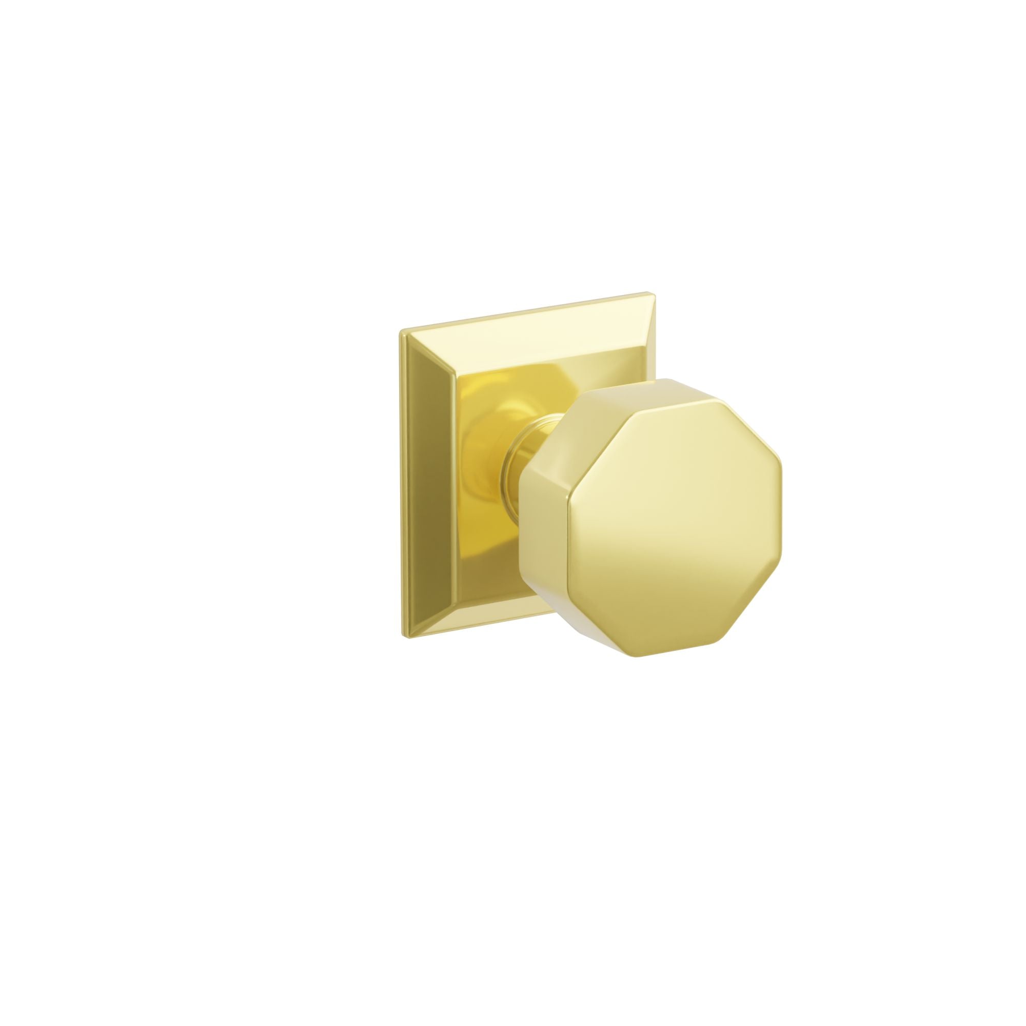 Emtek Concealed Fastener Octagon Knob Set With Quincy Rosette