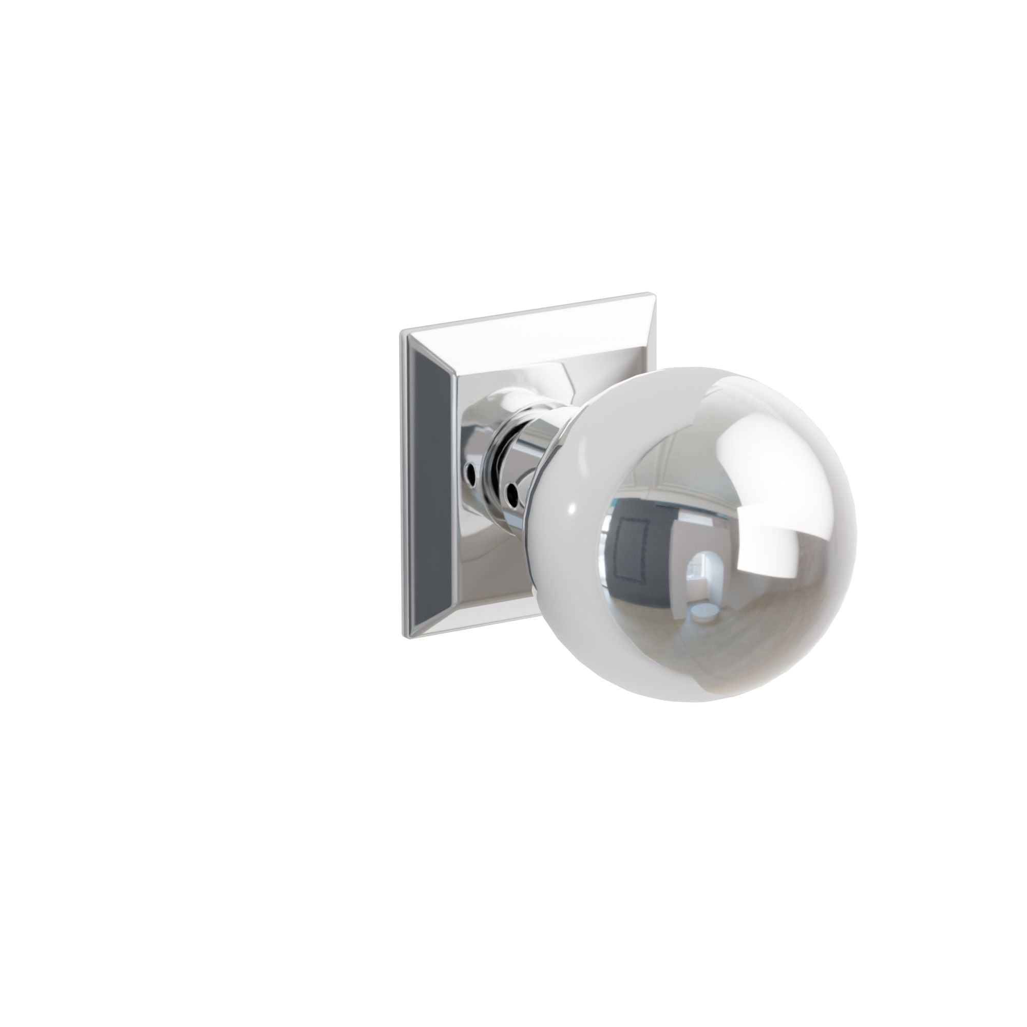 Emtek Concealed Fastener Orb Knob Set With Quincy Rosette