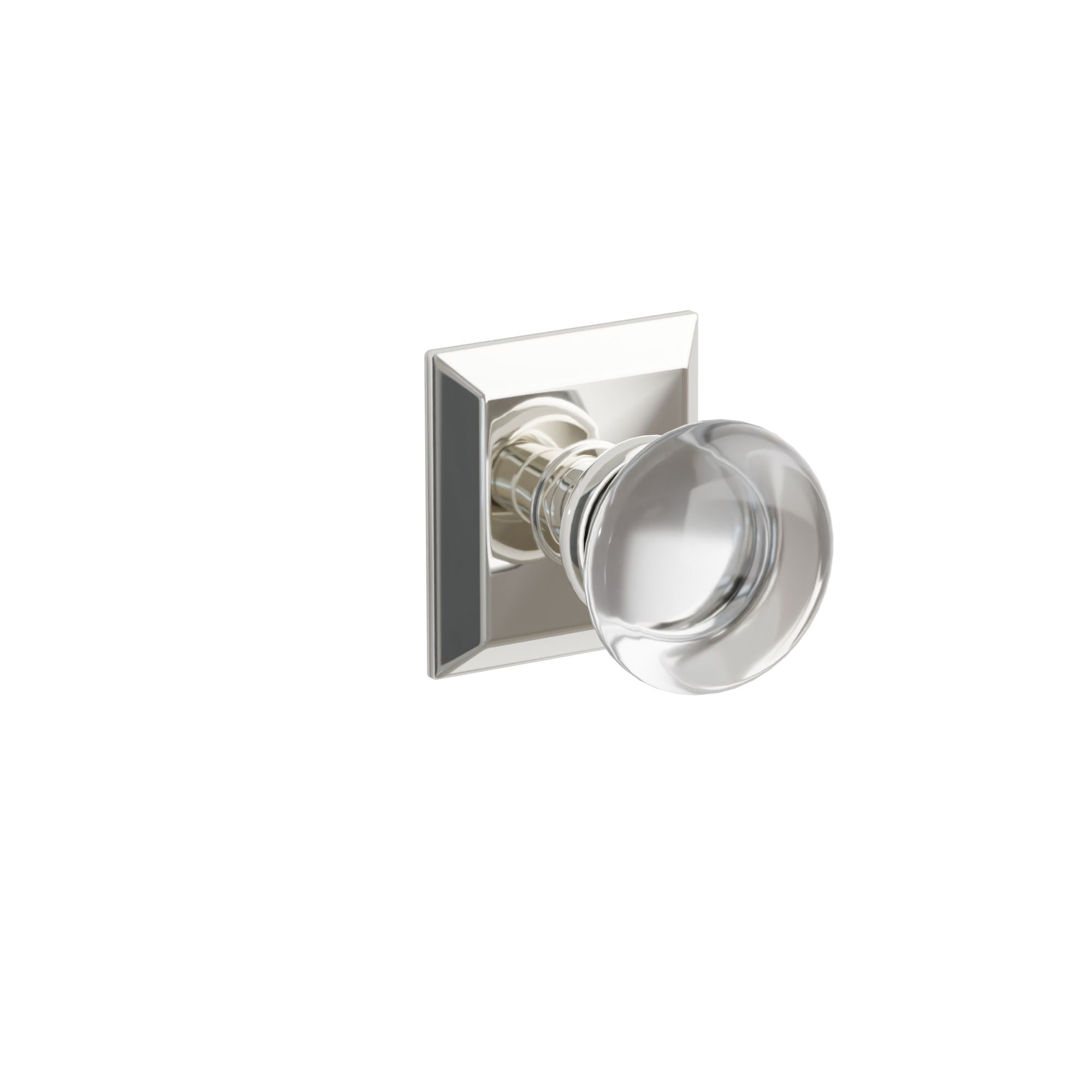 Emtek Concealed Fastener Providence Glass Knob Set With Quincy Rosette