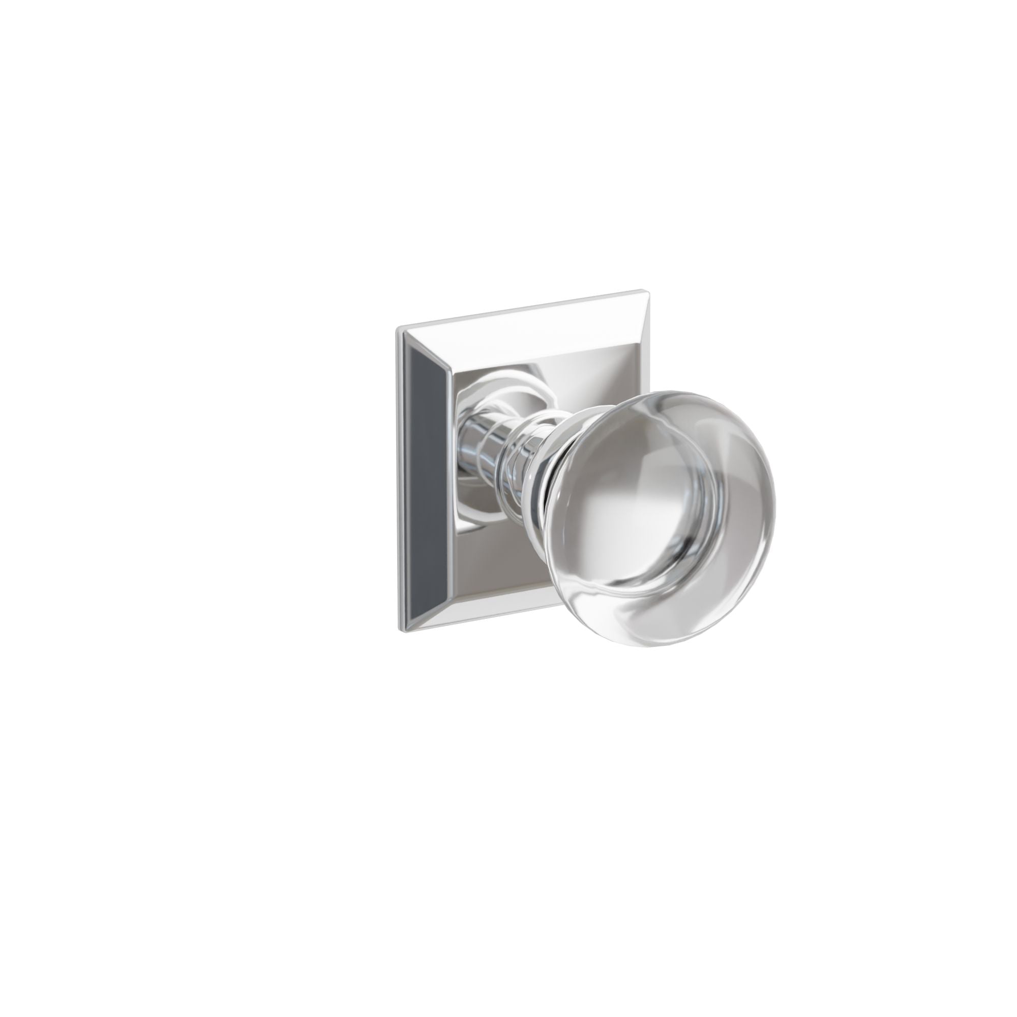Emtek Concealed Fastener Providence Glass Knob Set With Quincy Rosette