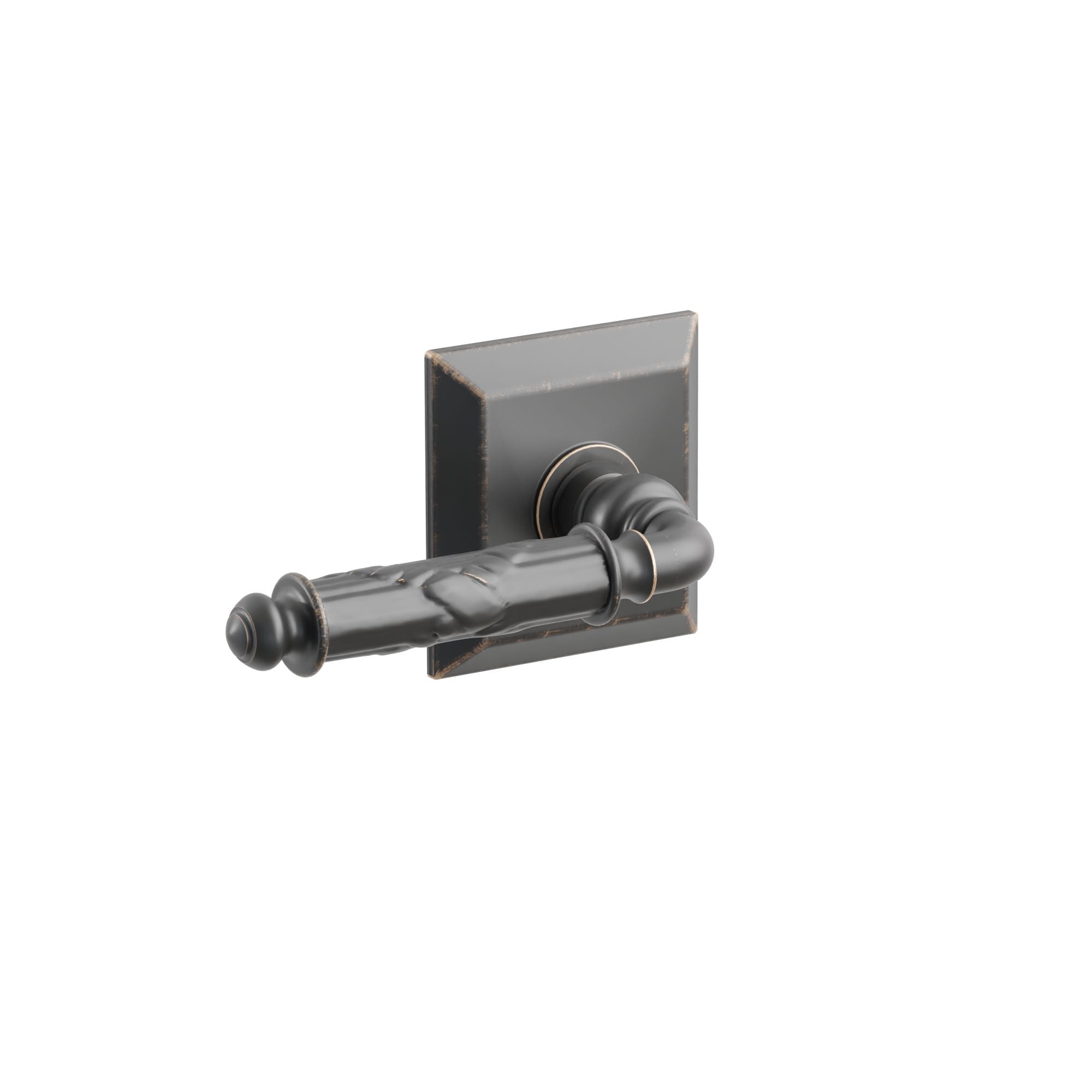 Emtek Concealed Fastener Ribbon & Reed Lever Set with Quincy Rosette