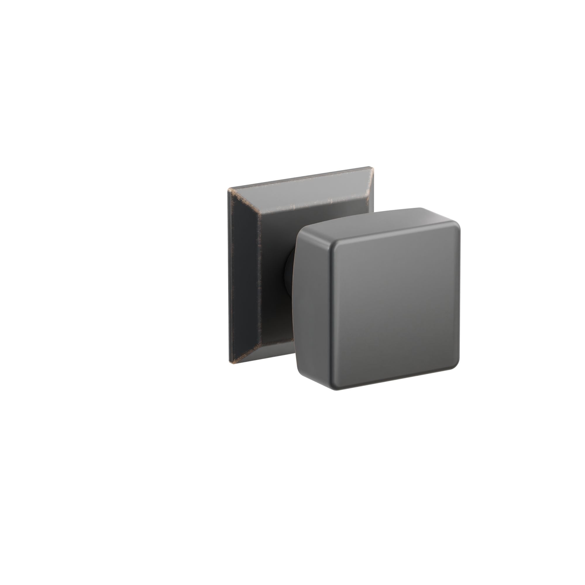 Emtek Concealed Fastener Square Knob Set With Quincy Rosette