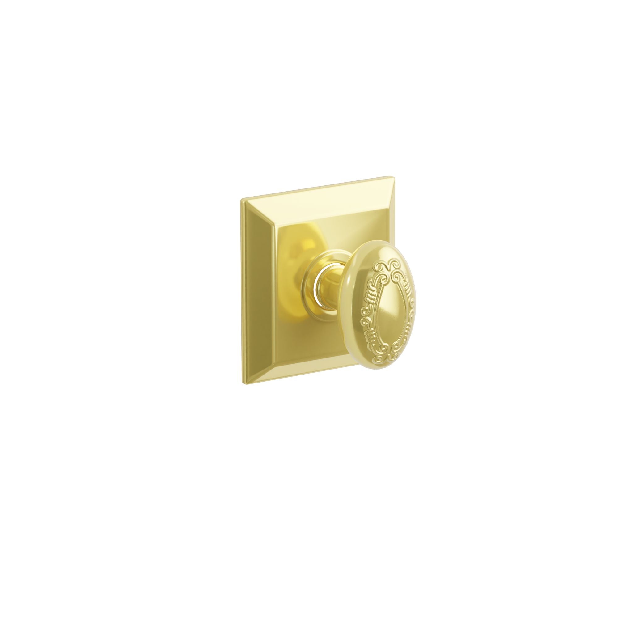 Emtek Concealed Fastener Victoria Knob Set With Quincy Rosette