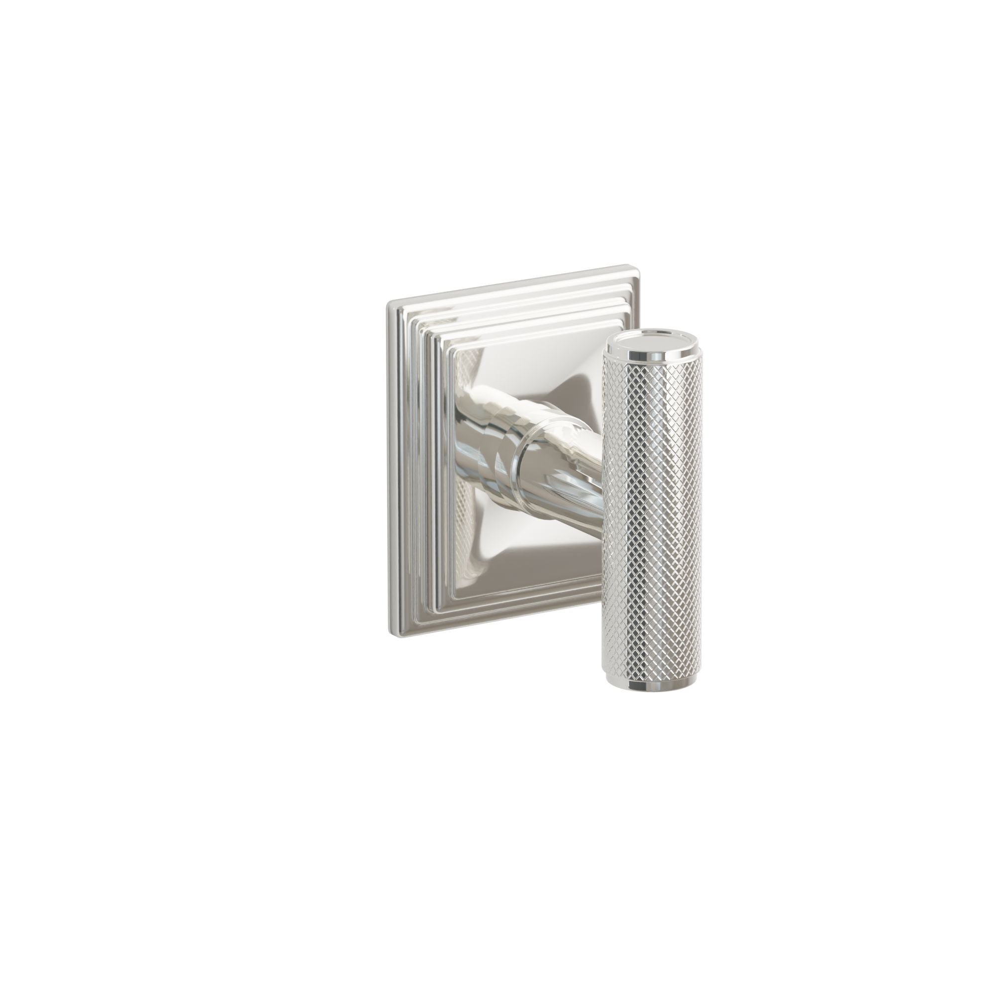 Emtek Concealed Fastener Ace Knurled Knob Set With Wilshire Rosette