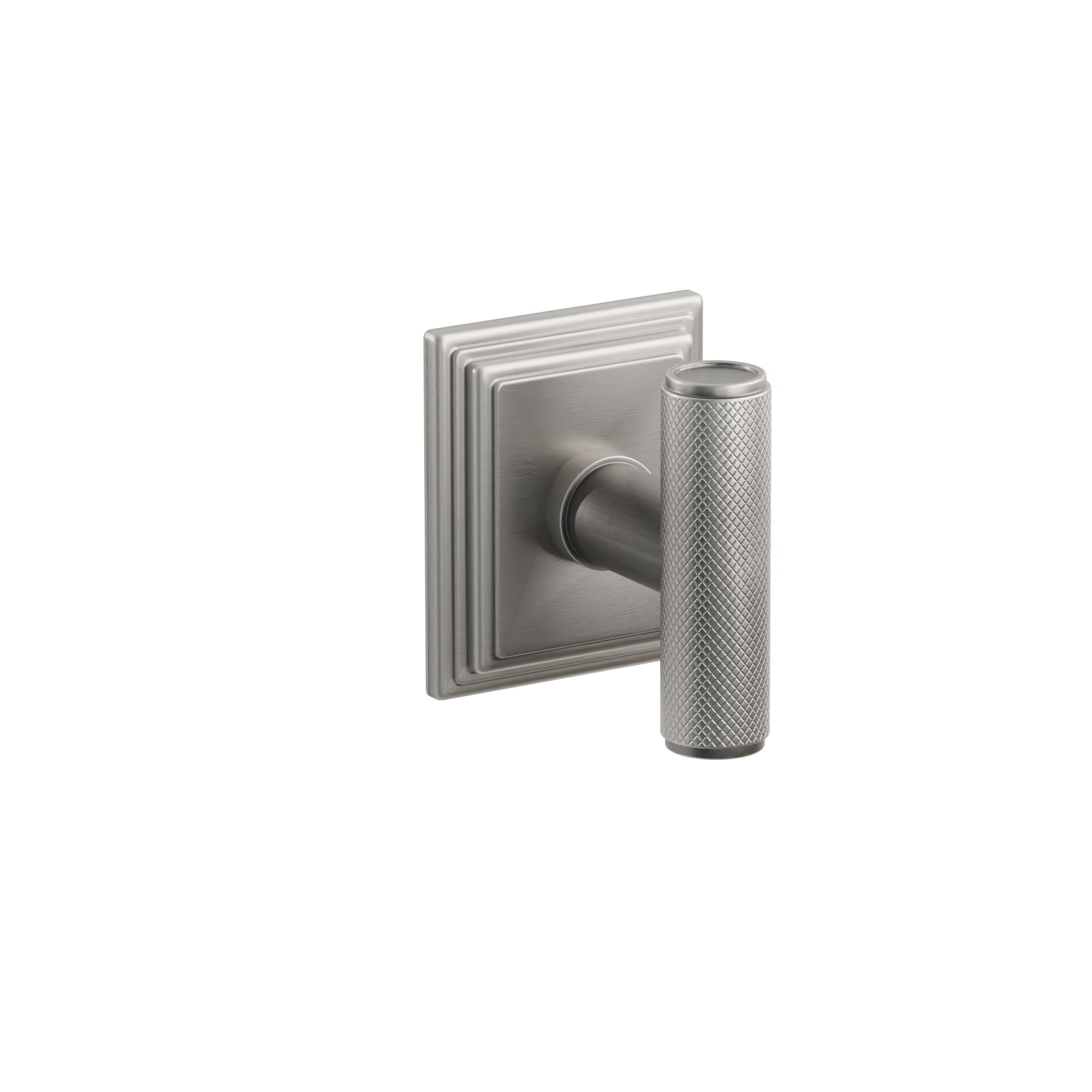 Emtek Concealed Fastener Ace Knurled Knob Set With Wilshire Rosette