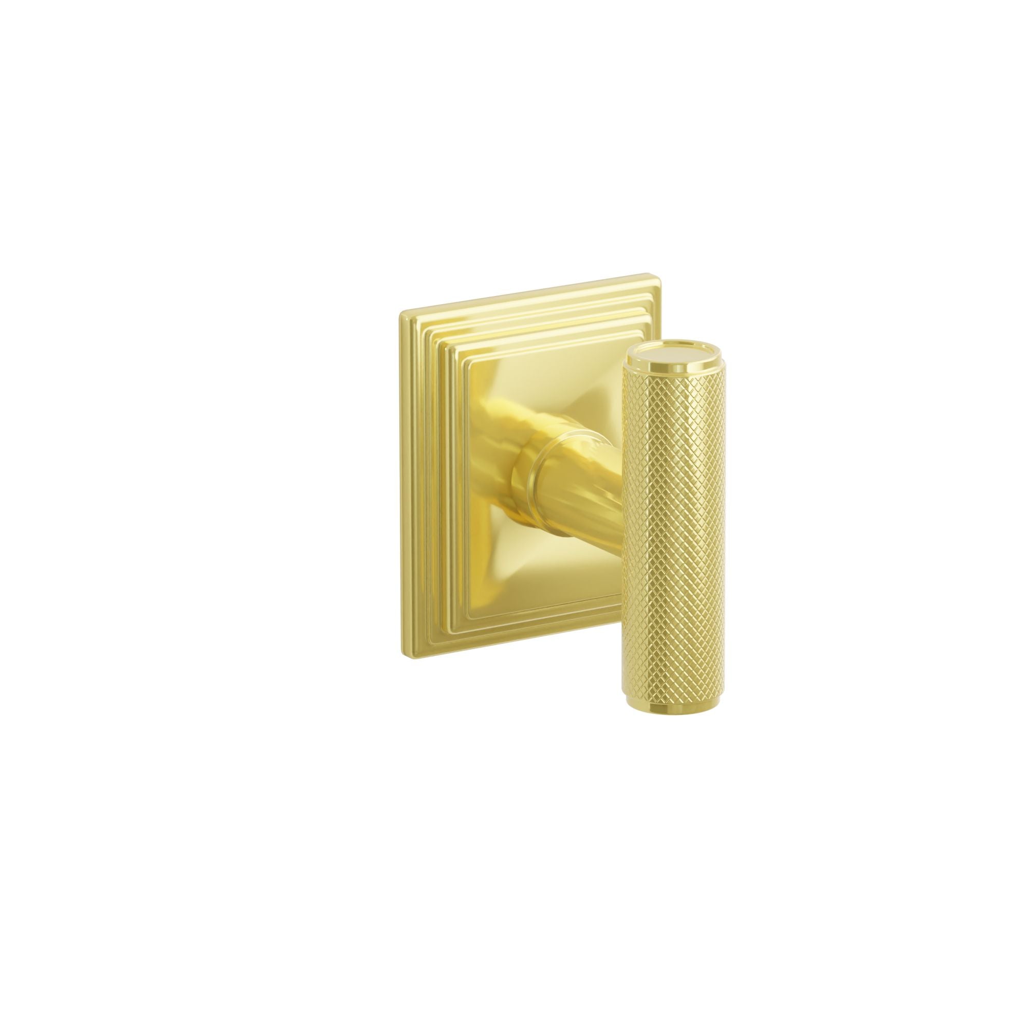 Emtek Concealed Fastener Ace Knurled Knob Set With Wilshire Rosette