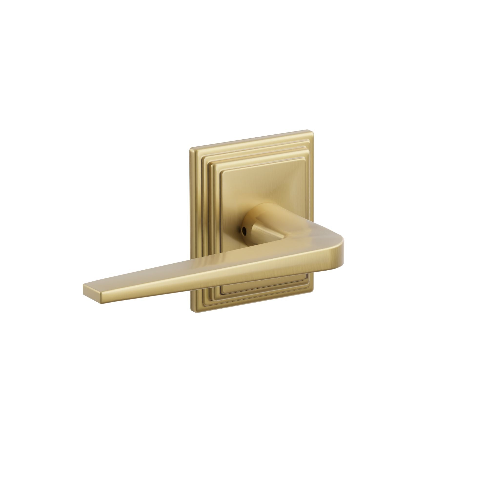 Emtek Concealed Fastener Athena Lever Set With Wilshire Rosette