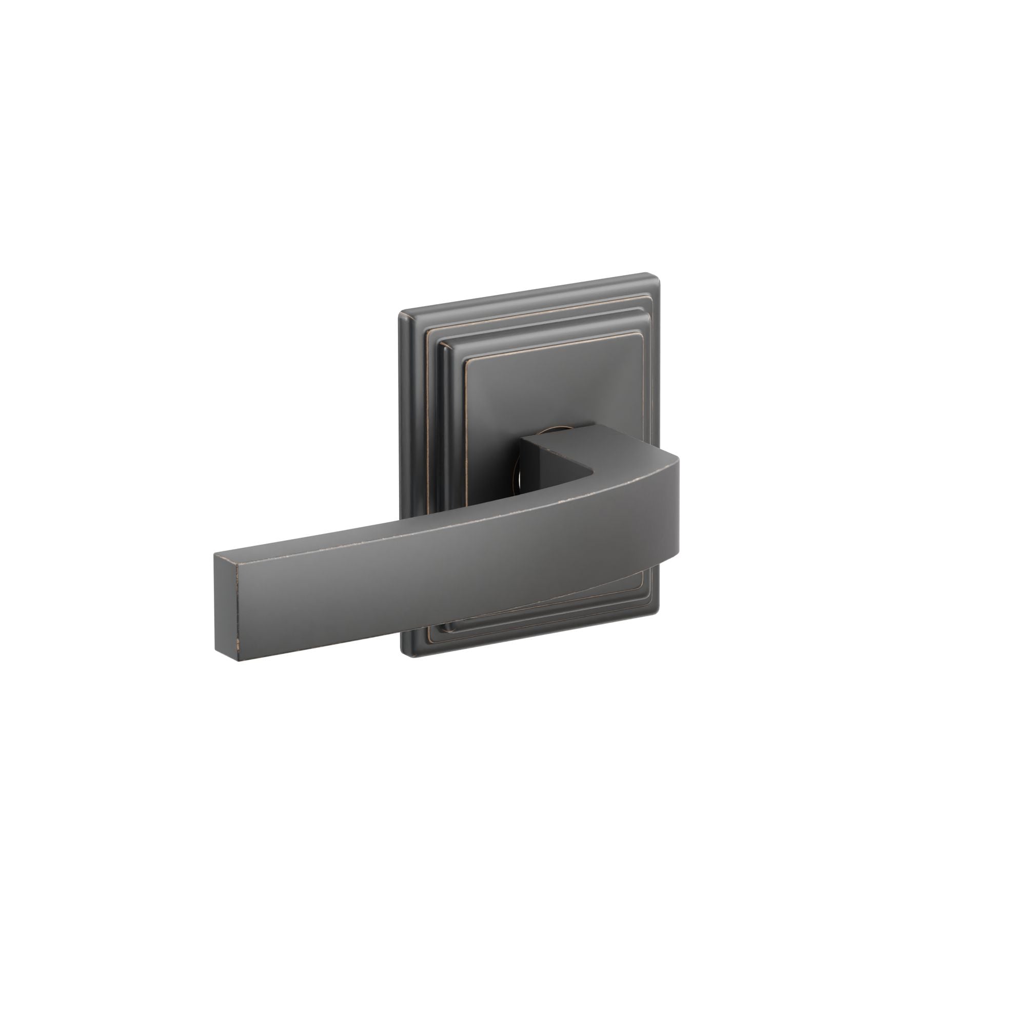 Emtek Basel Lever Set with Wilshire Rosette