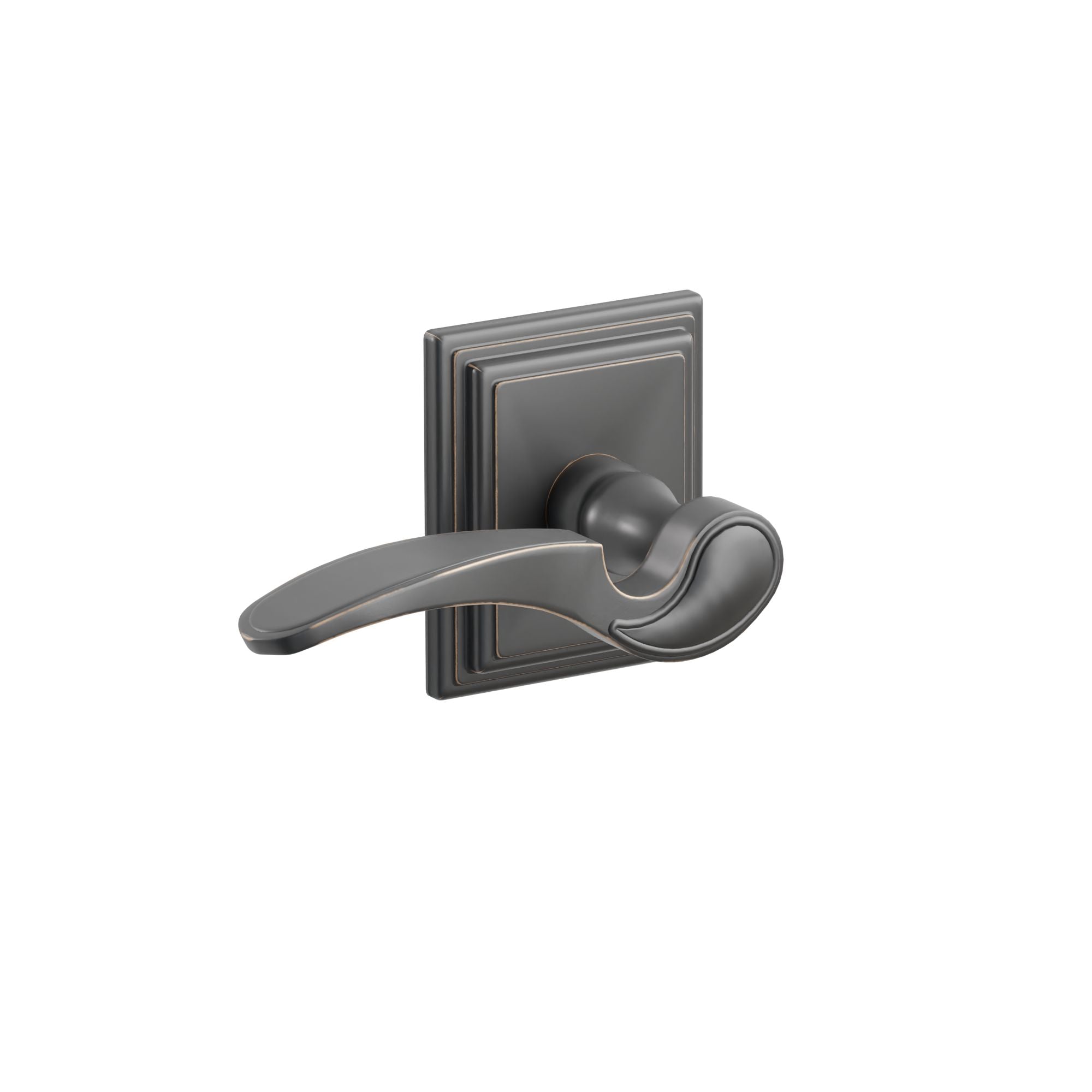 Emtek Concealed Fastener Coventry Lever Set With Wilshire Rosette