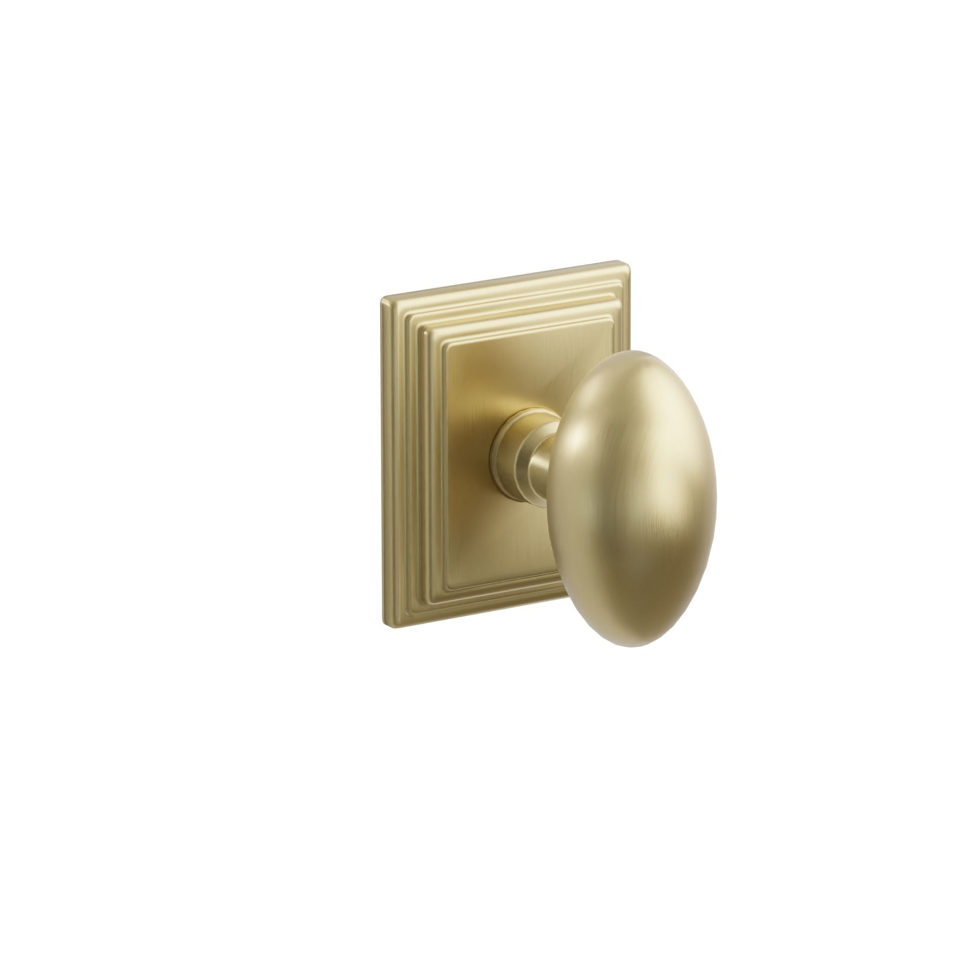 Emtek Egg Knob Set with Wilshire Rosette