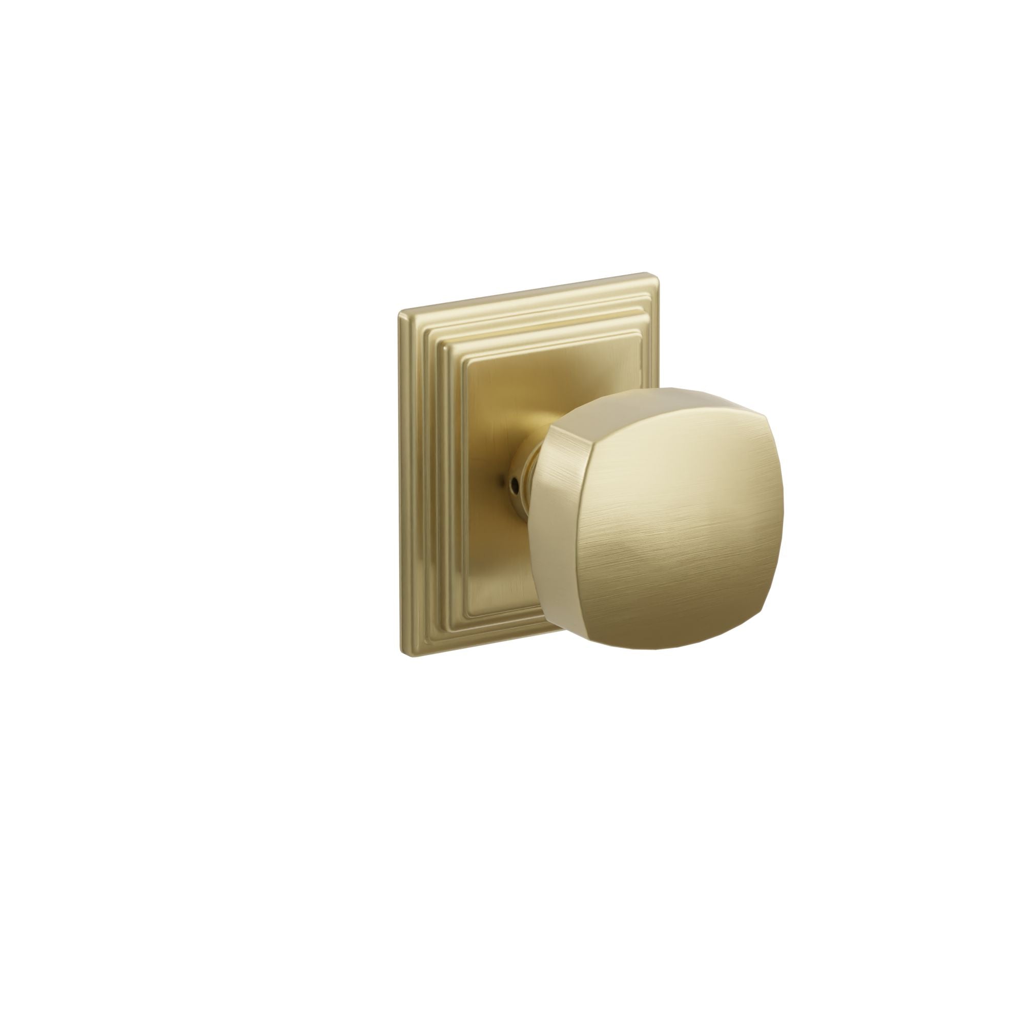 Emtek Concealed Fastener Freestone Knob Set With Wilshire Rosette