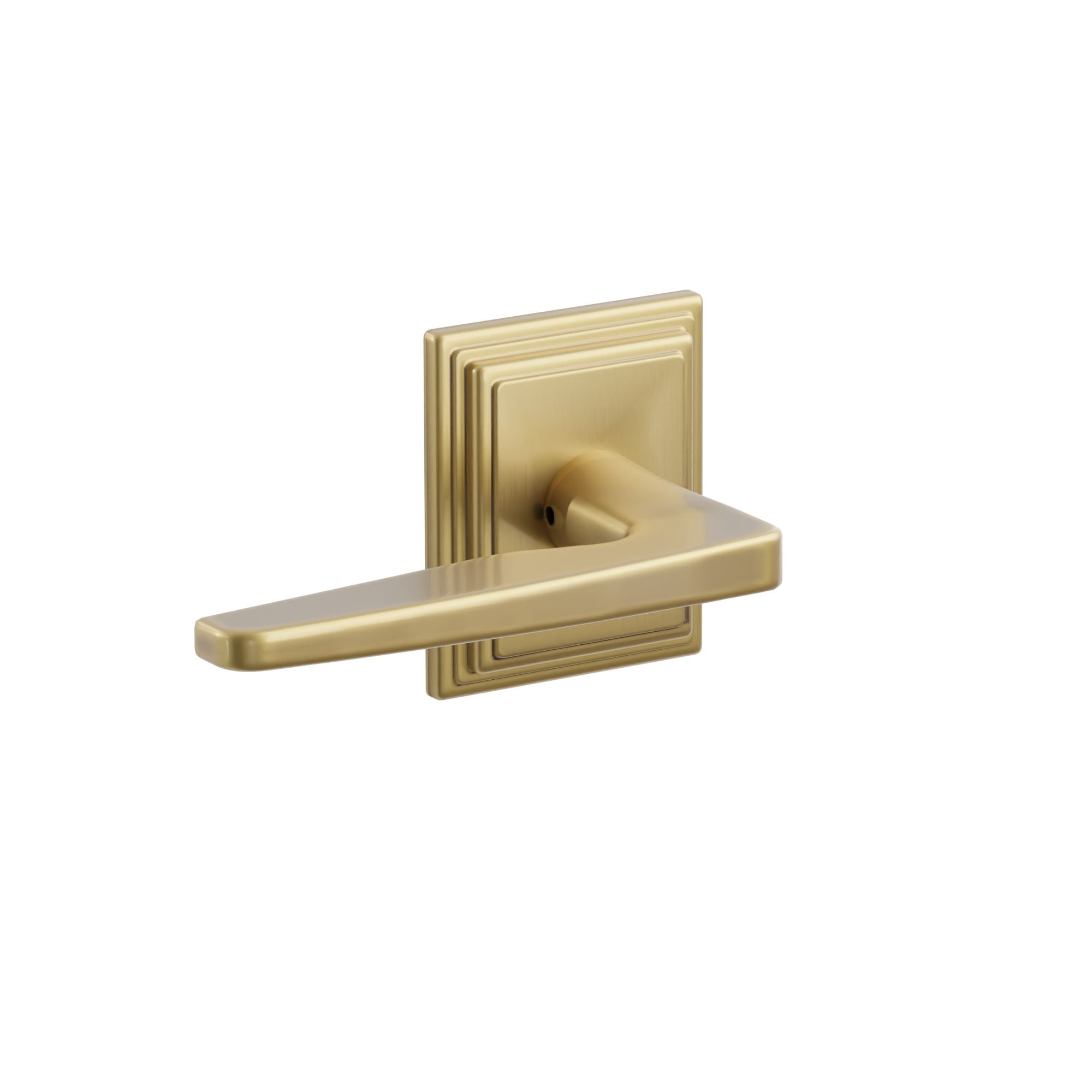 Emtek Concealed Fastener Hermes Lever Set With Wilshire Rosette