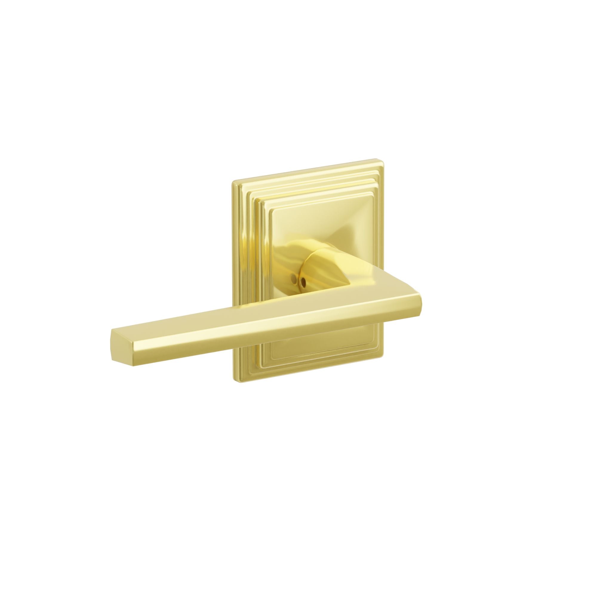 Emtek Concealed Fastener Helios Lever Set With Wilshire Rosette