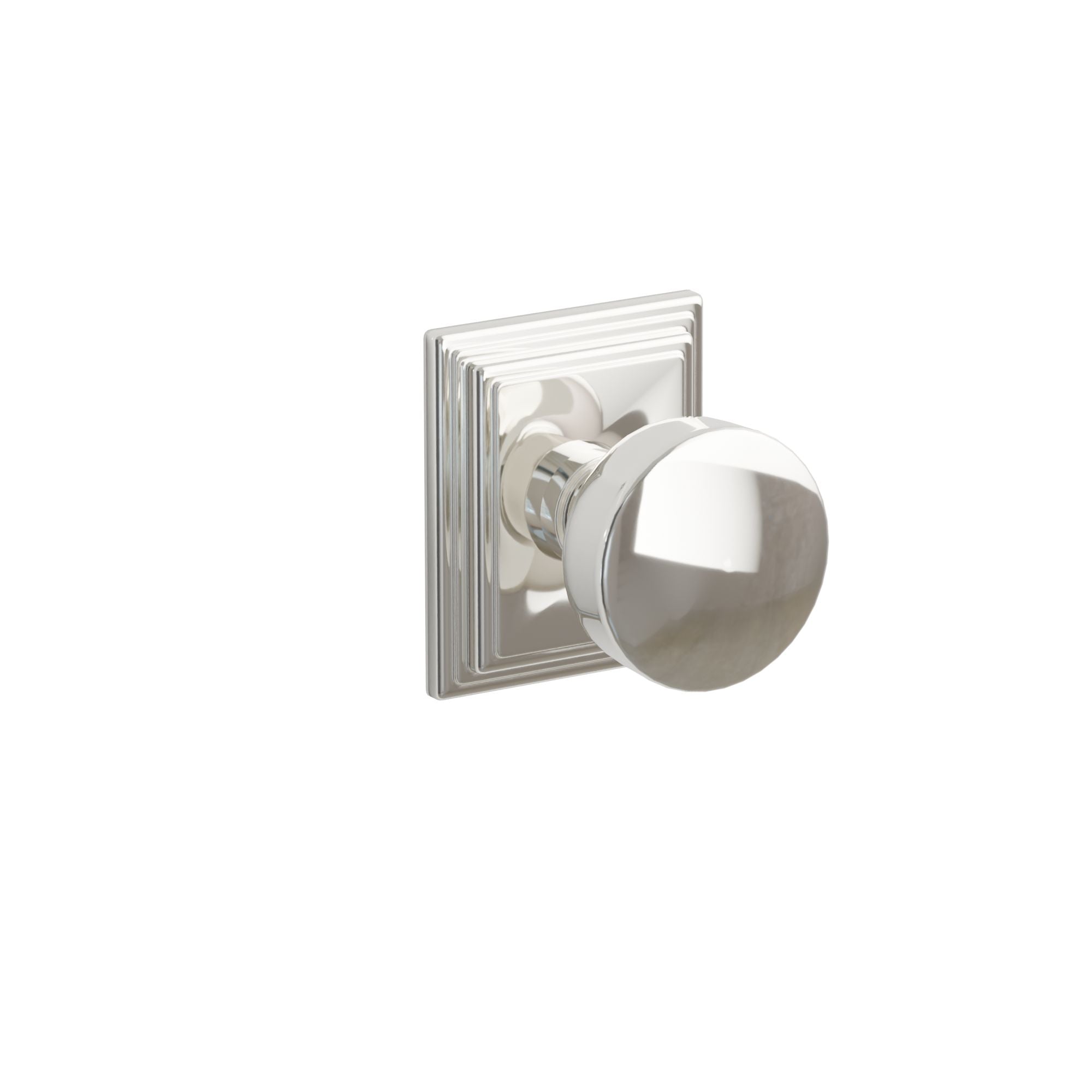 Emtek Concealed Fastener Laurent Knob Set With Wilshire Rosette