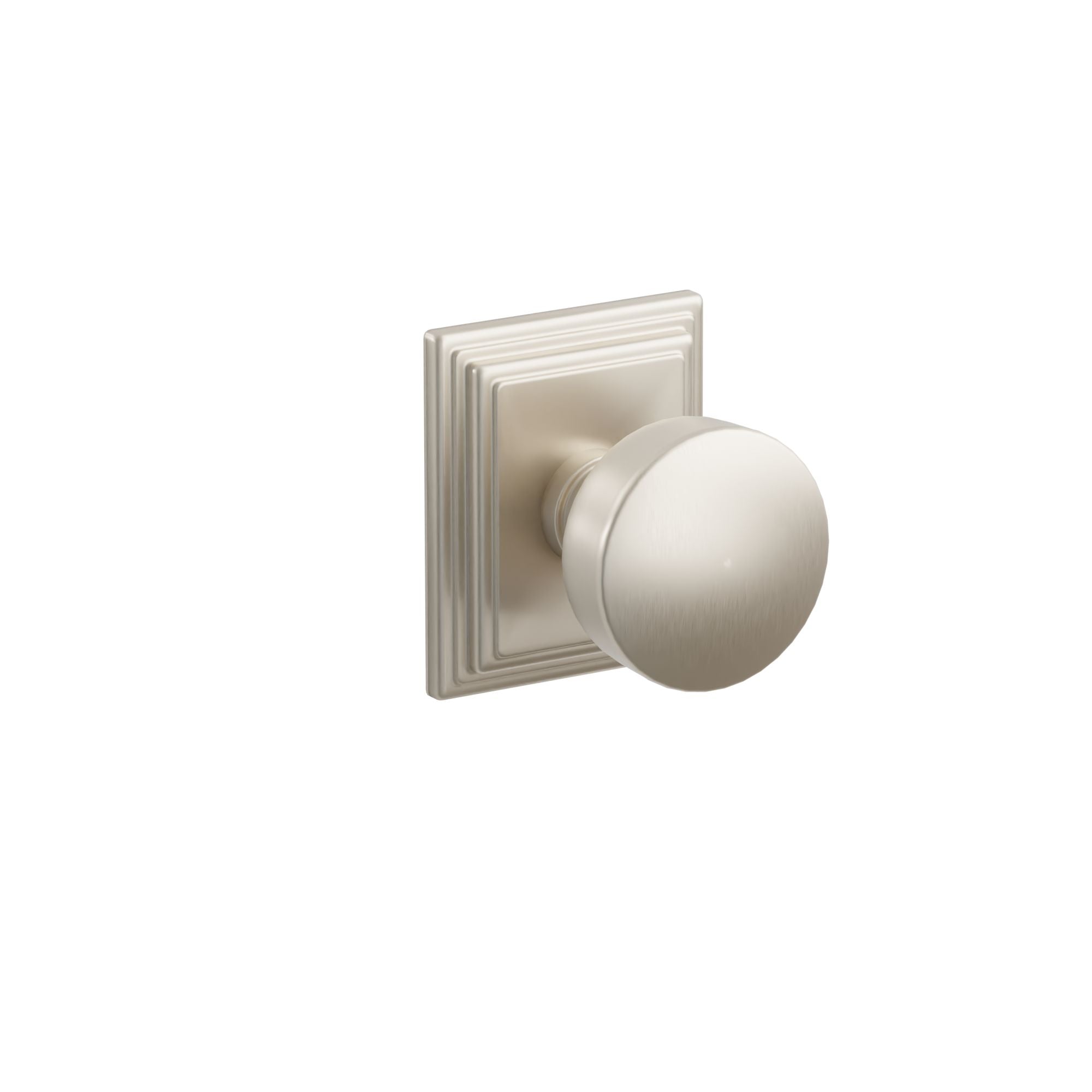 Emtek Concealed Fastener Laurent Knob Set With Wilshire Rosette