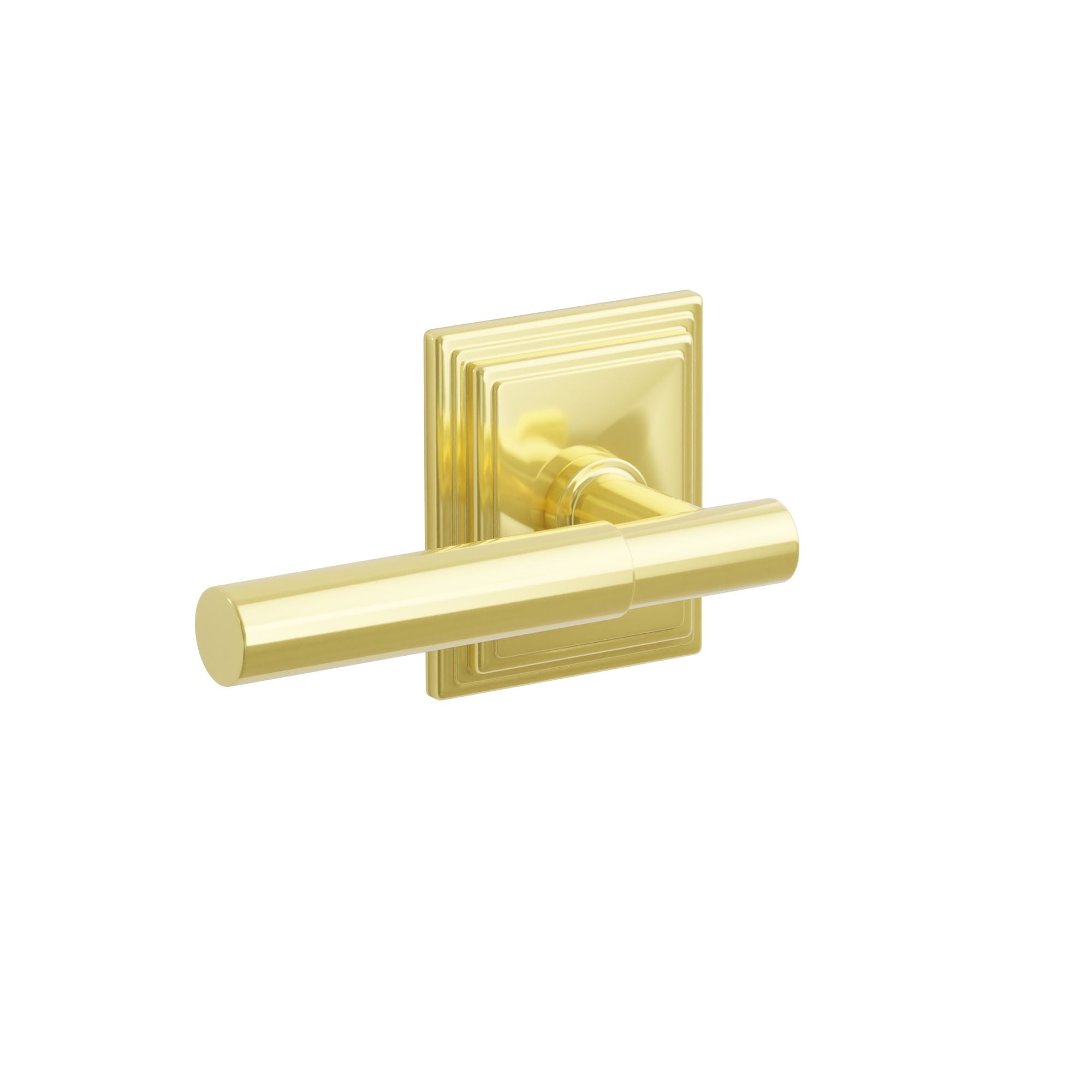Emtek Concealed Fastener Myles Lever Set With Wilshire Rosette