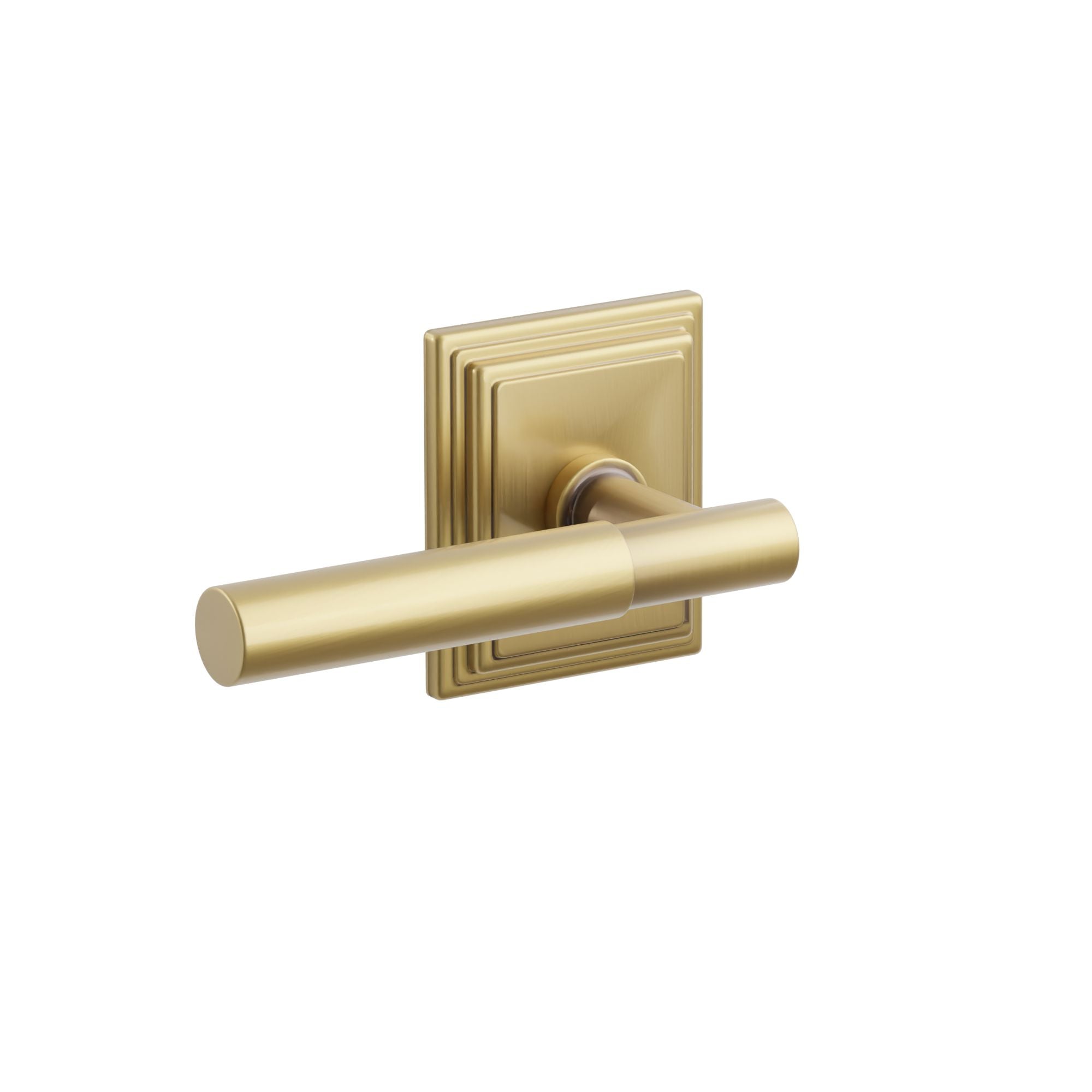 Emtek Concealed Fastener Myles Lever Set With Wilshire Rosette