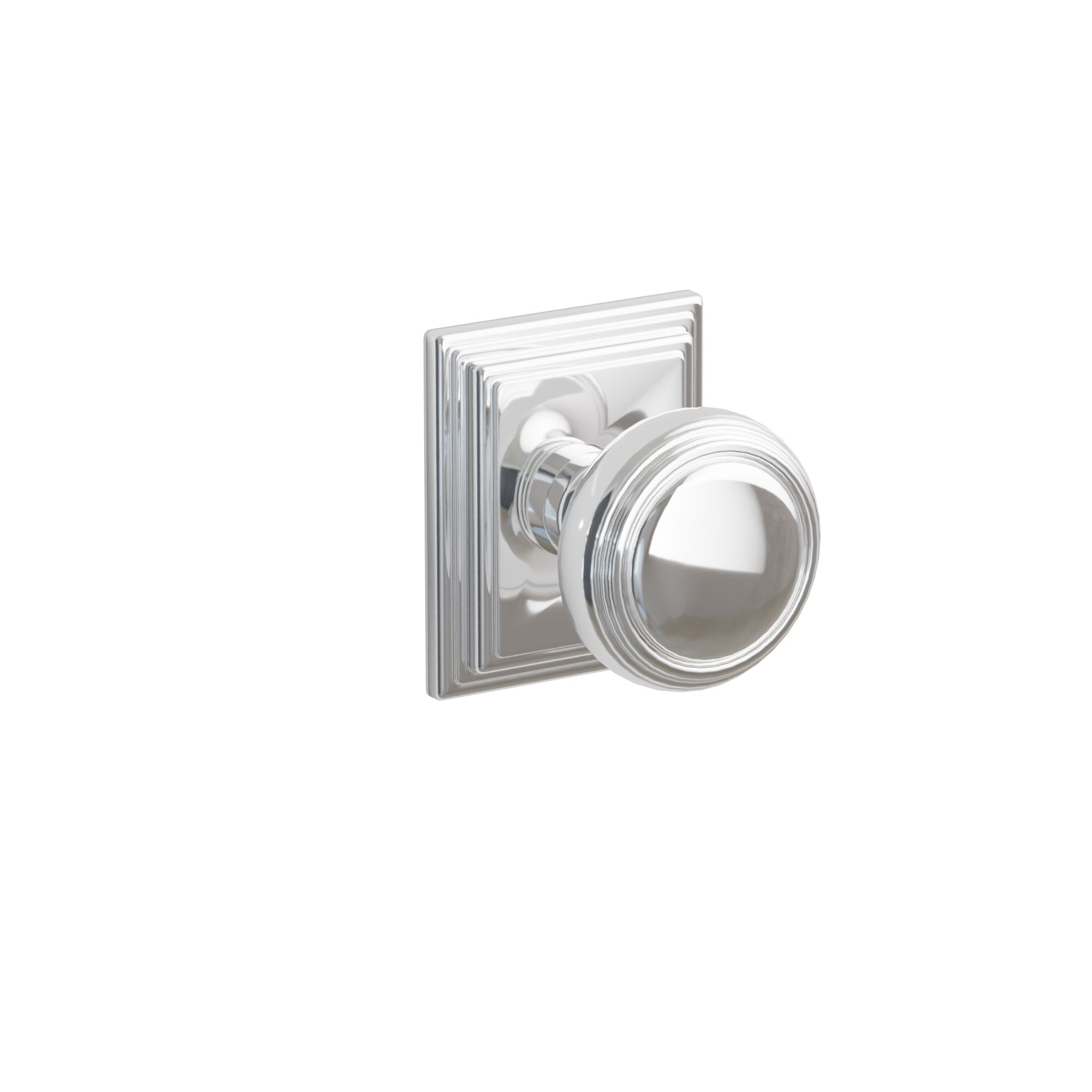 Emtek Concealed Fastener Norwich Knob Set With Wilshire Rosette