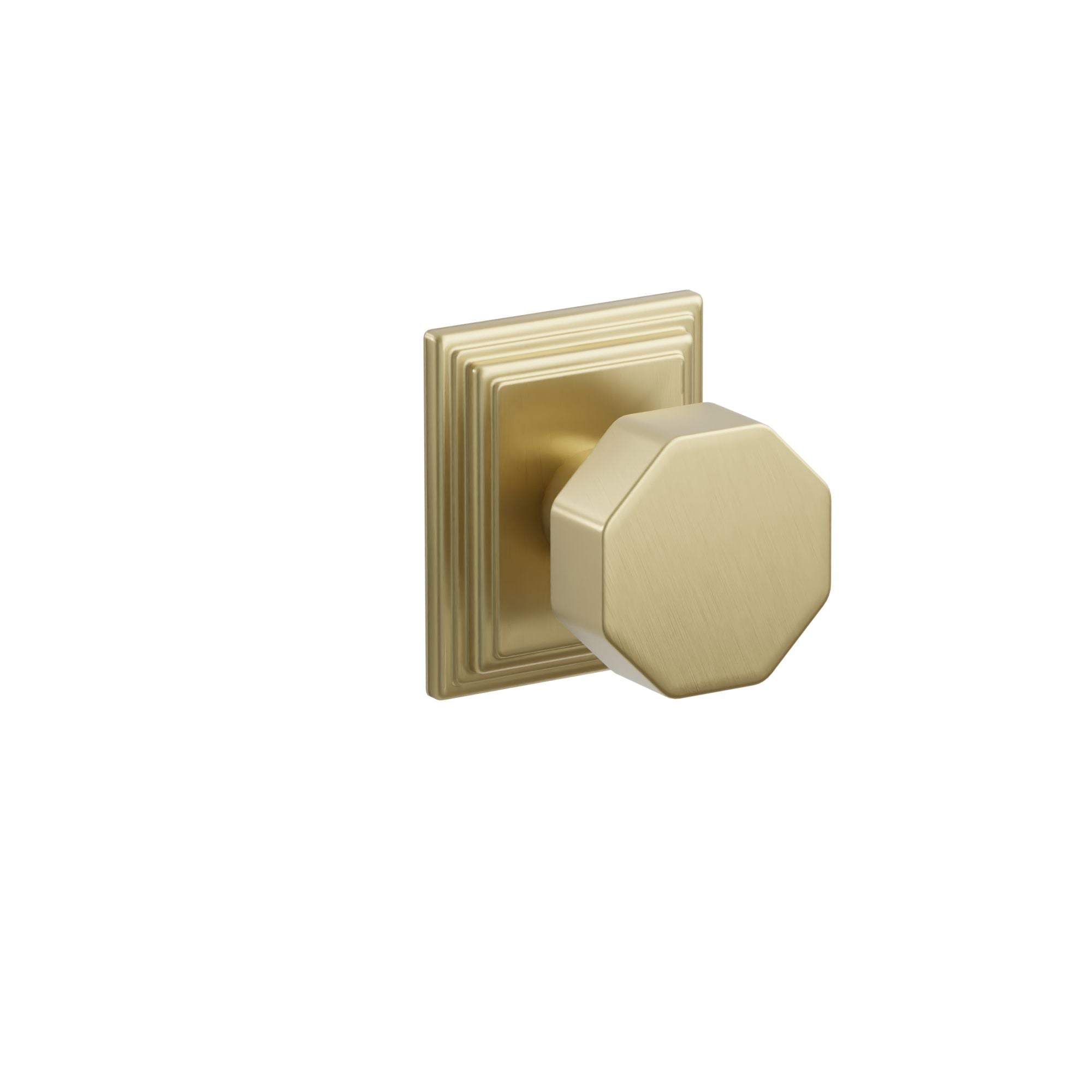 Emtek Octagon Knob Set with Wilshire Rosette