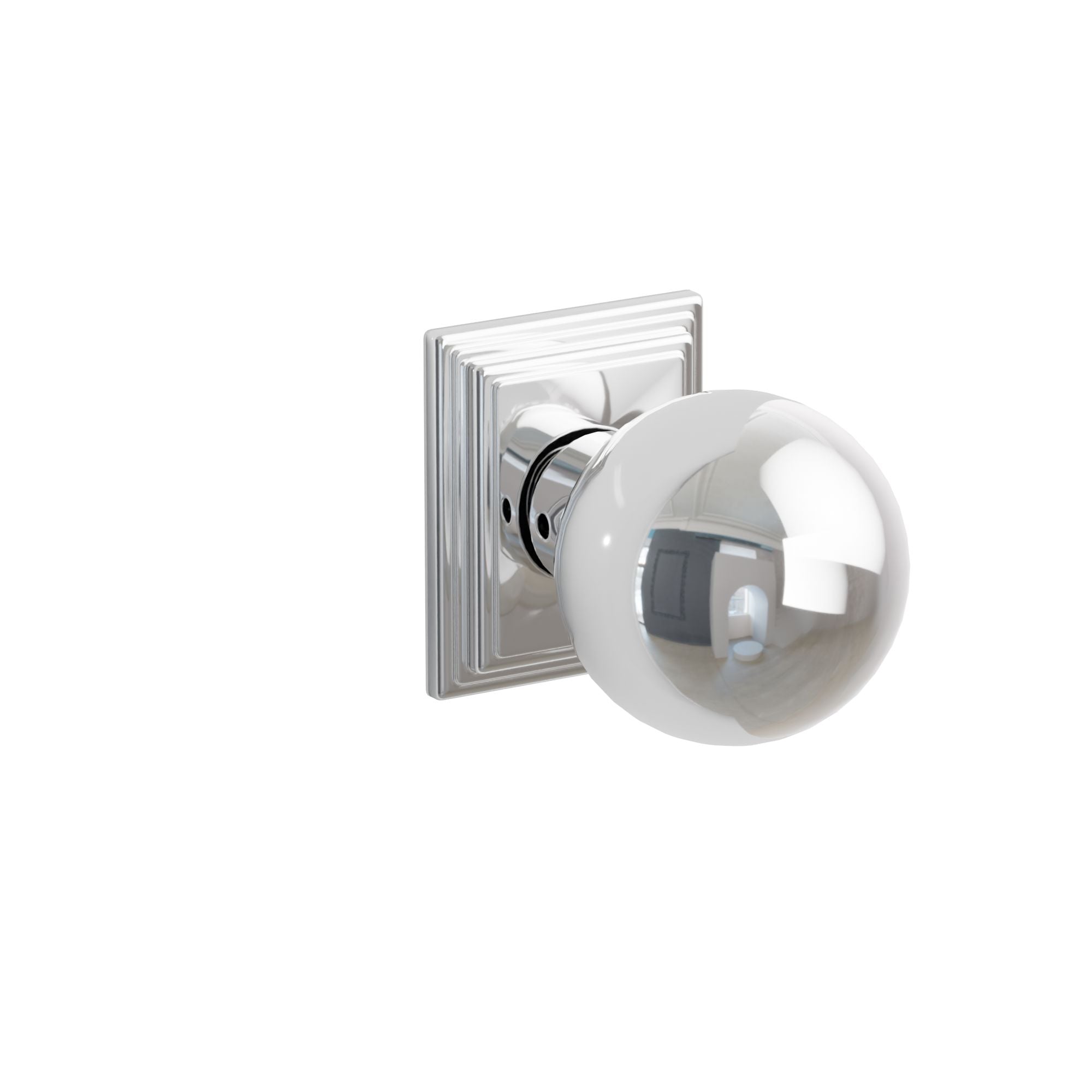 Emtek Orb Knob Set with Wilshire Rosette