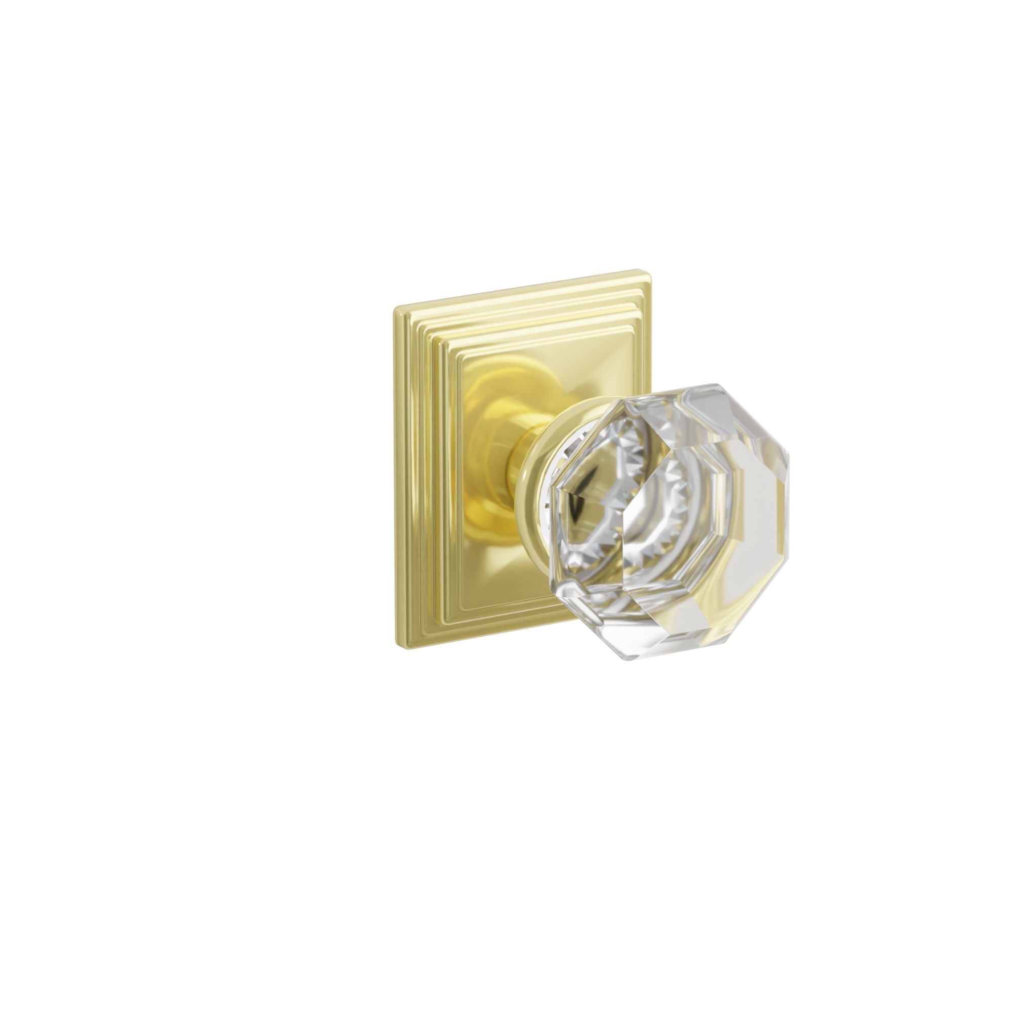 Emtek Concealed Fastener Old Town Knob Set With Wilshire Rosette