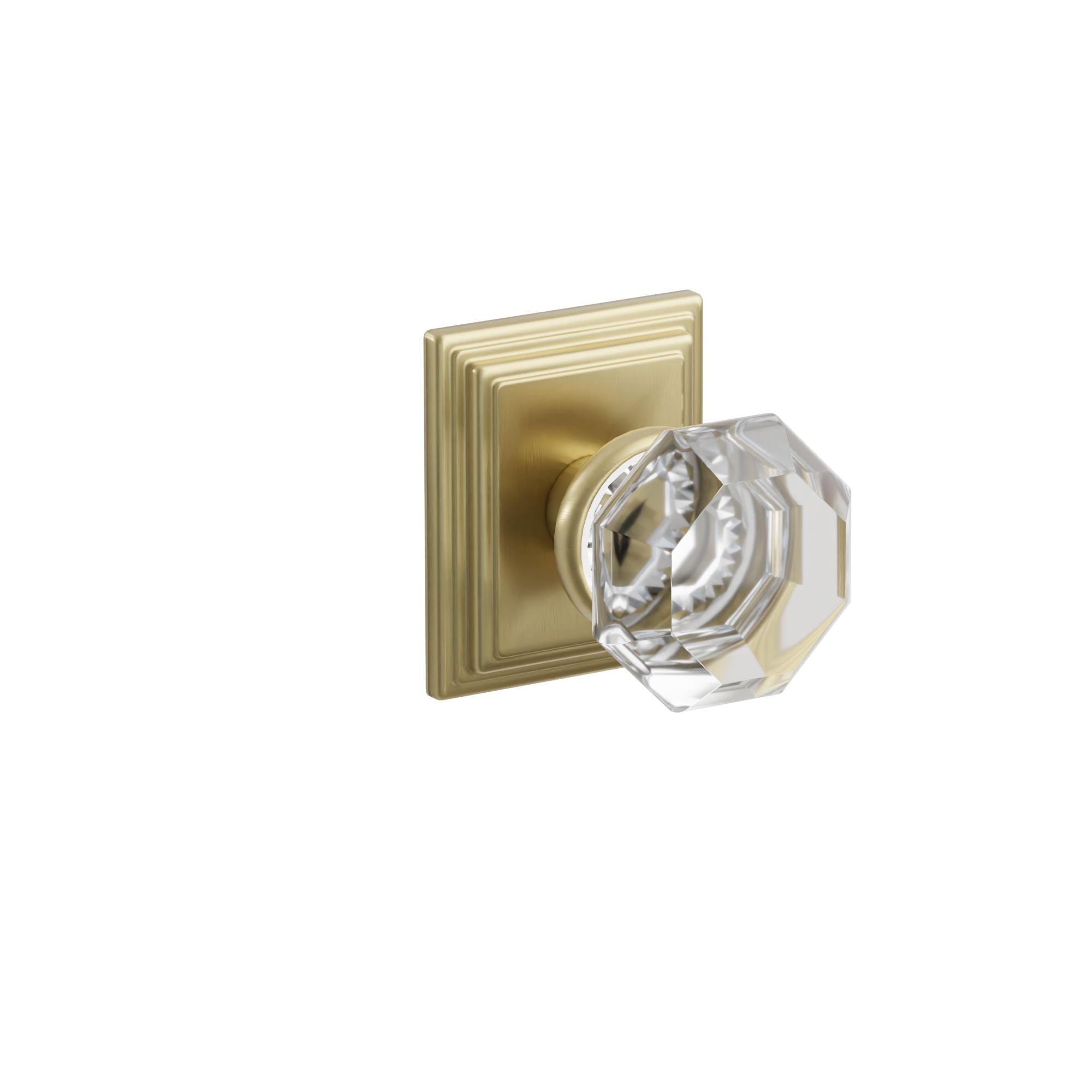 Emtek Concealed Fastener Old Town Knob Set With Wilshire Rosette