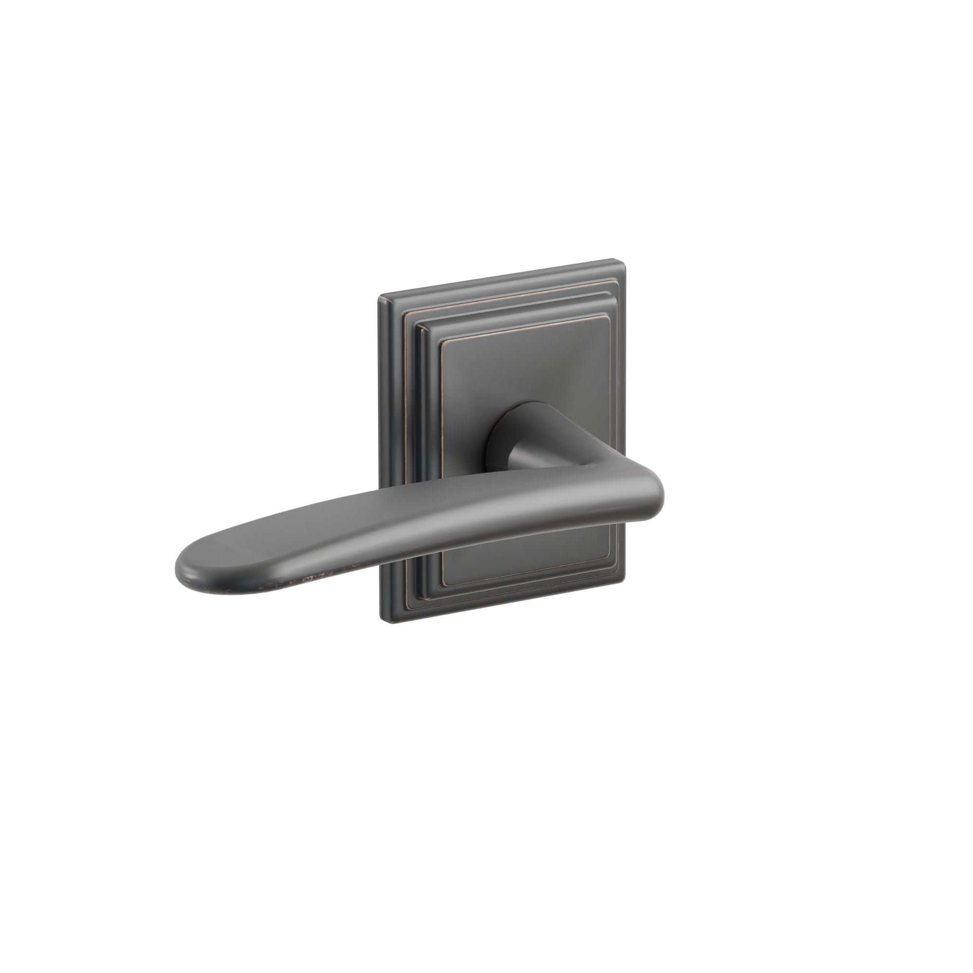 Emtek Concealed Fastener Poseidon Lever Set With Wilshire Rosette