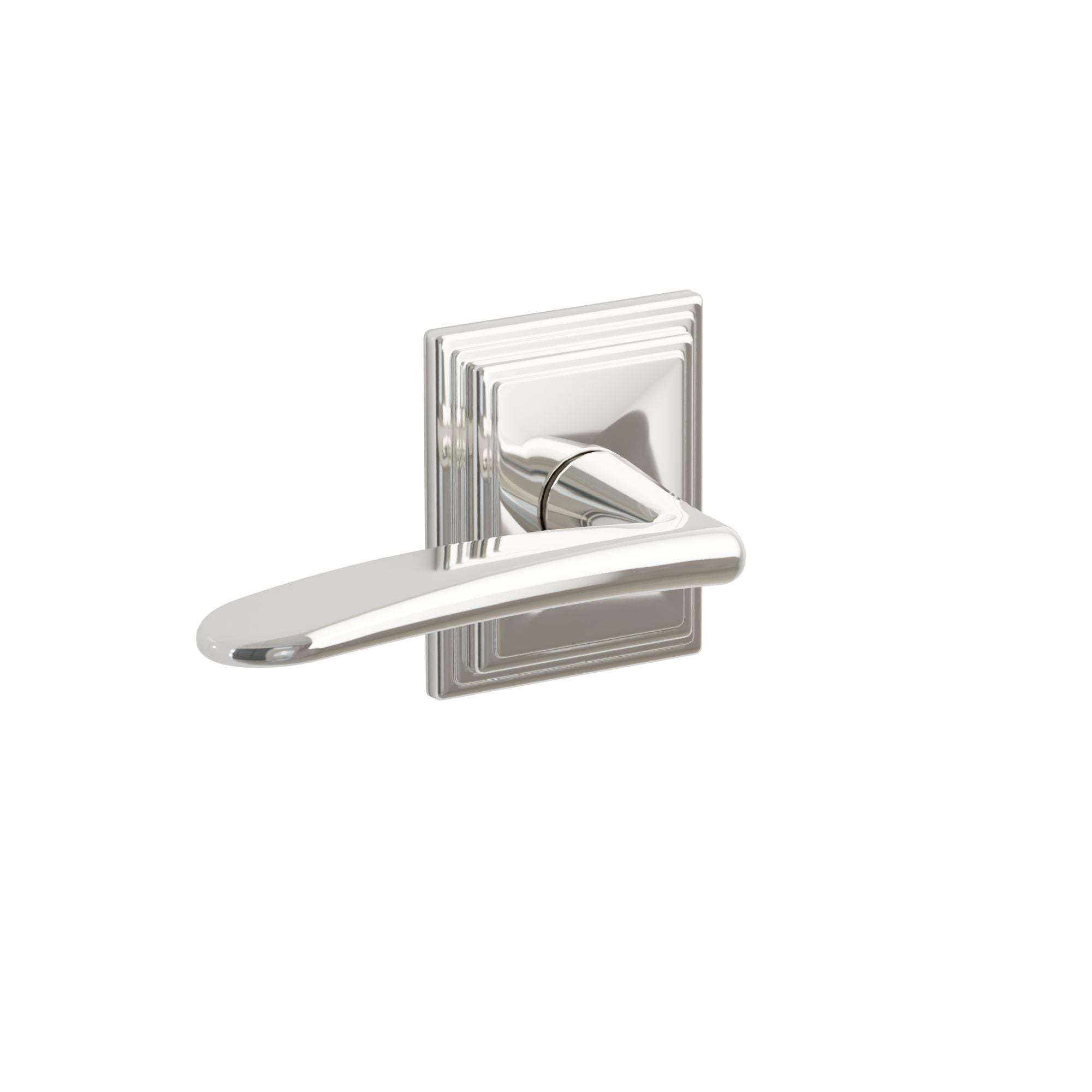 Emtek Concealed Fastener Poseidon Lever Set With Wilshire Rosette