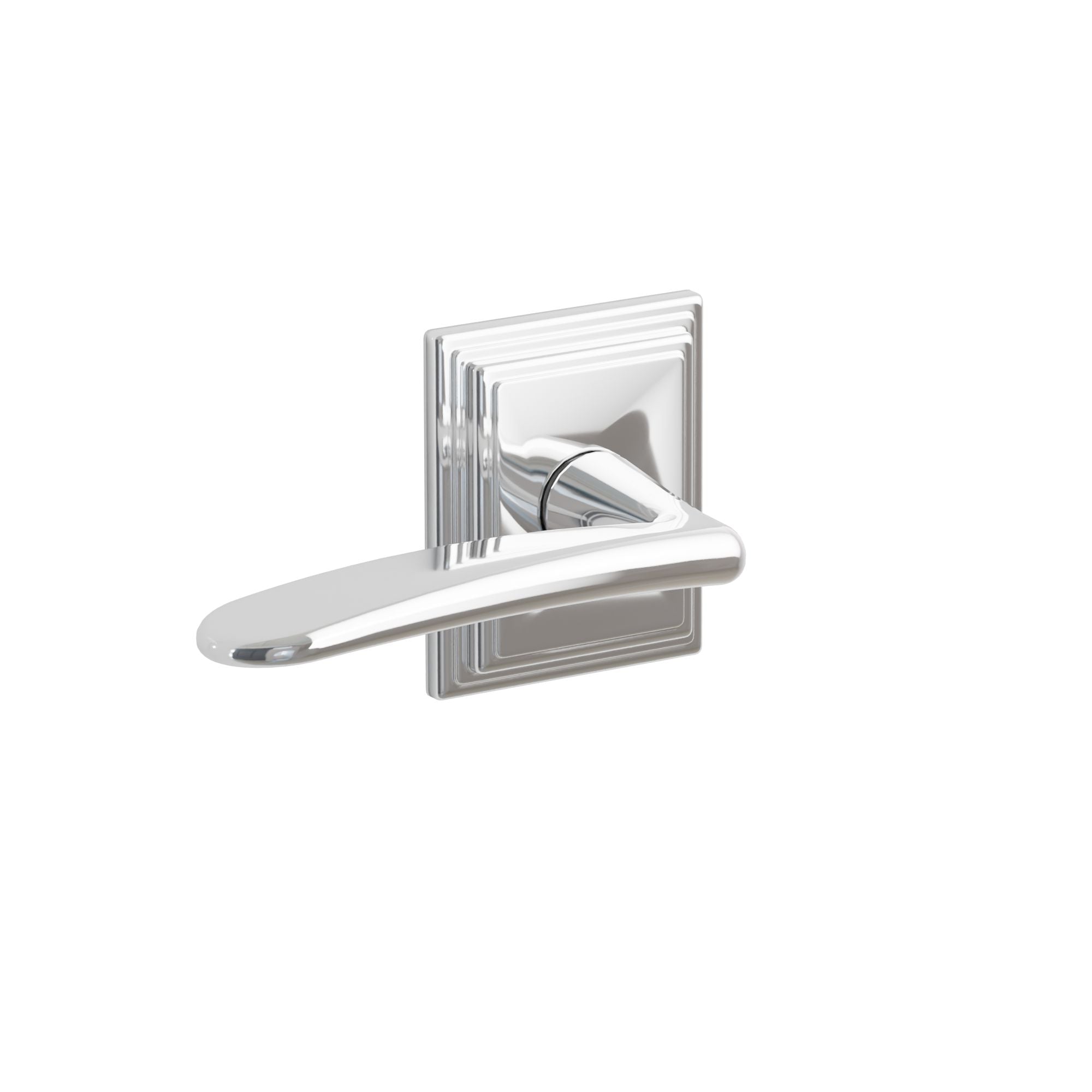 Emtek Concealed Fastener Poseidon Lever Set With Wilshire Rosette