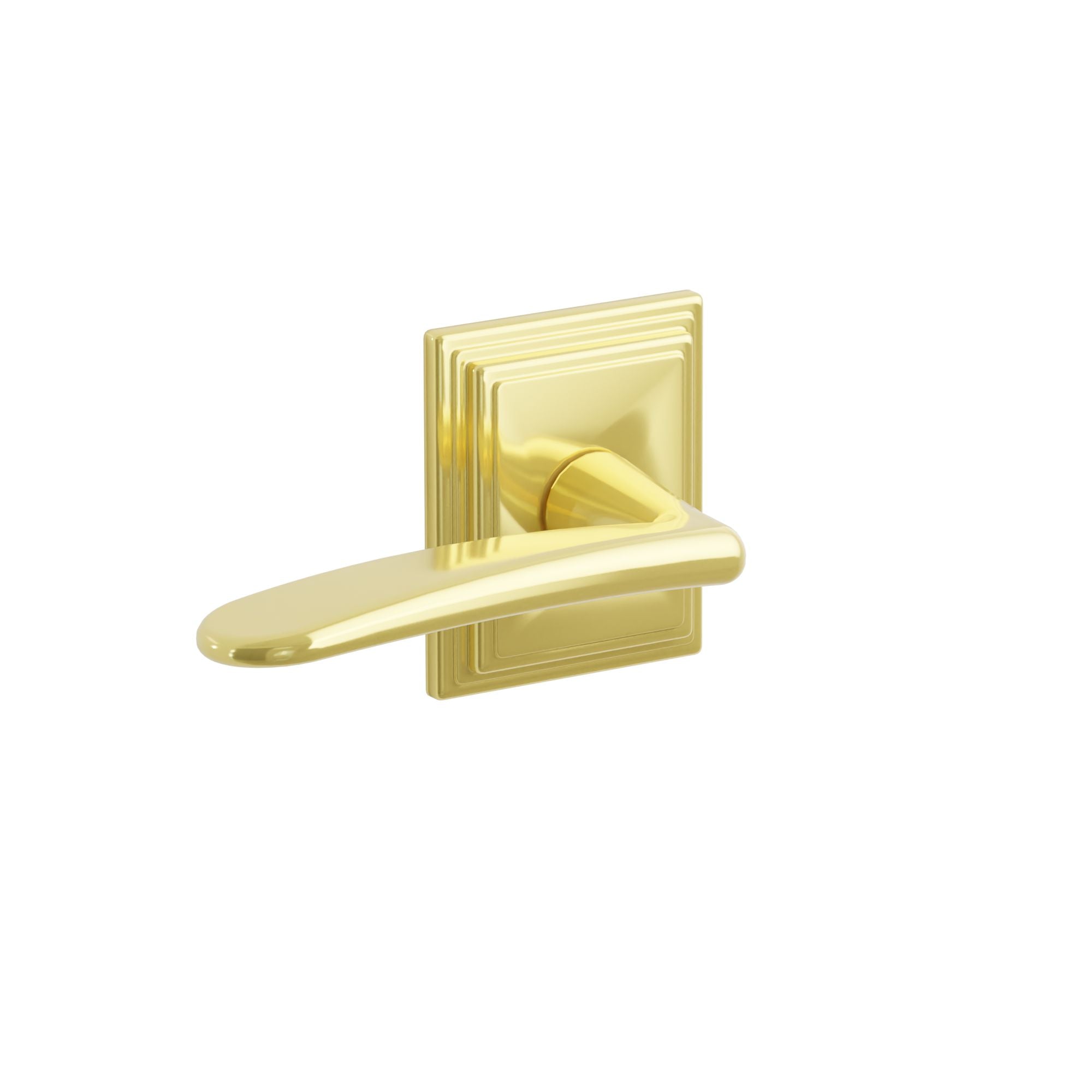 Emtek Concealed Fastener Poseidon Lever Set With Wilshire Rosette