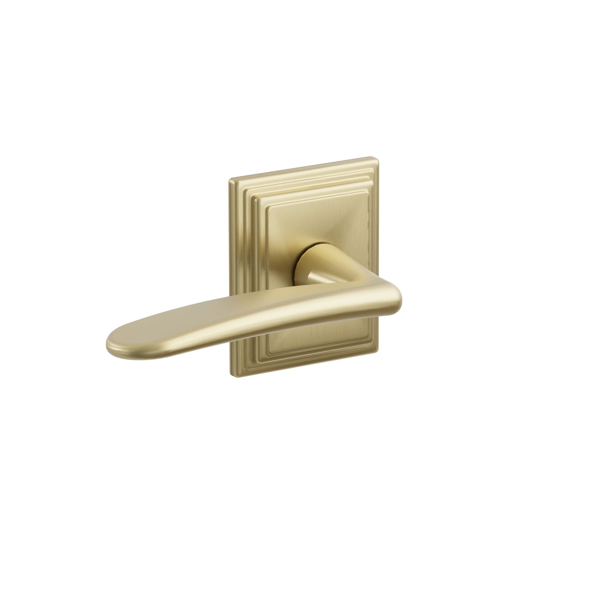 Emtek Concealed Fastener Poseidon Lever Set With Wilshire Rosette
