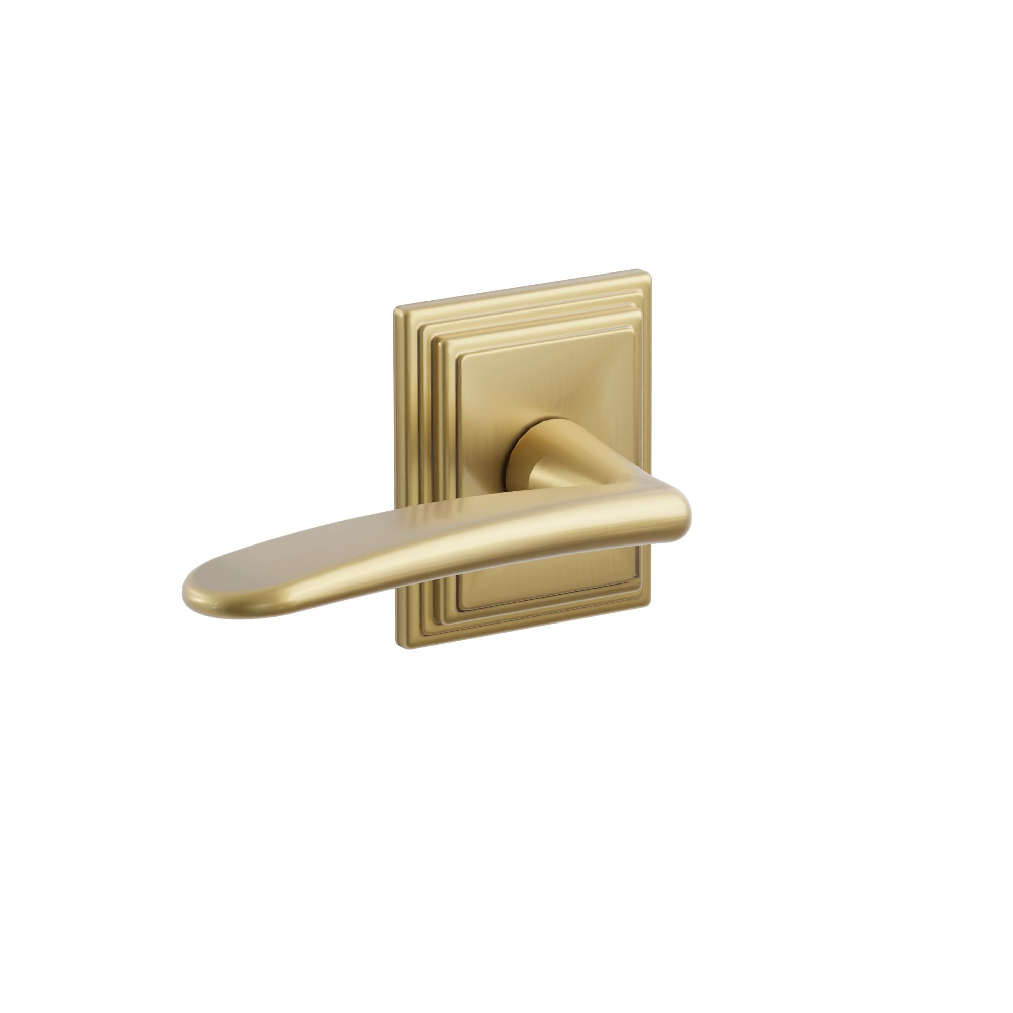 Emtek Concealed Fastener Poseidon Lever Set With Wilshire Rosette