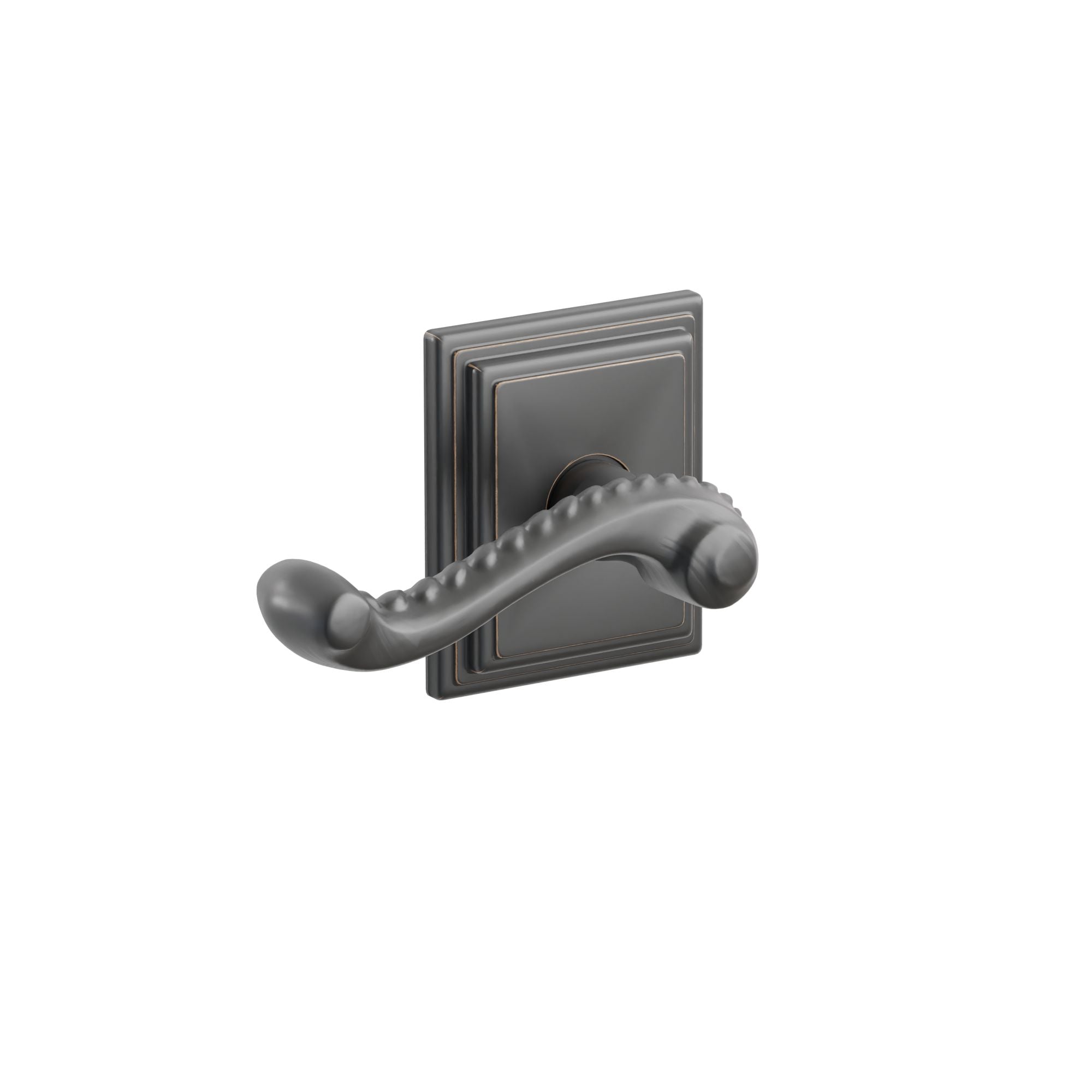 Emtek Concealed Fastener Rope Lever Set With Wilshire Rosette