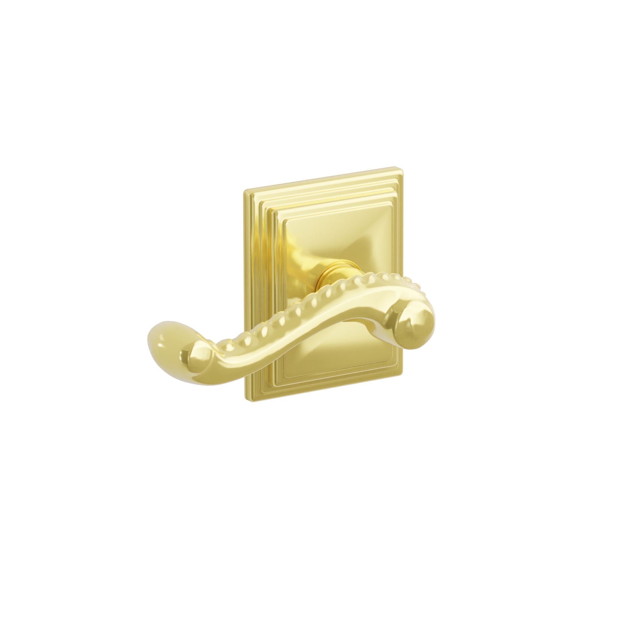 Emtek Concealed Fastener Rope Lever Set With Wilshire Rosette