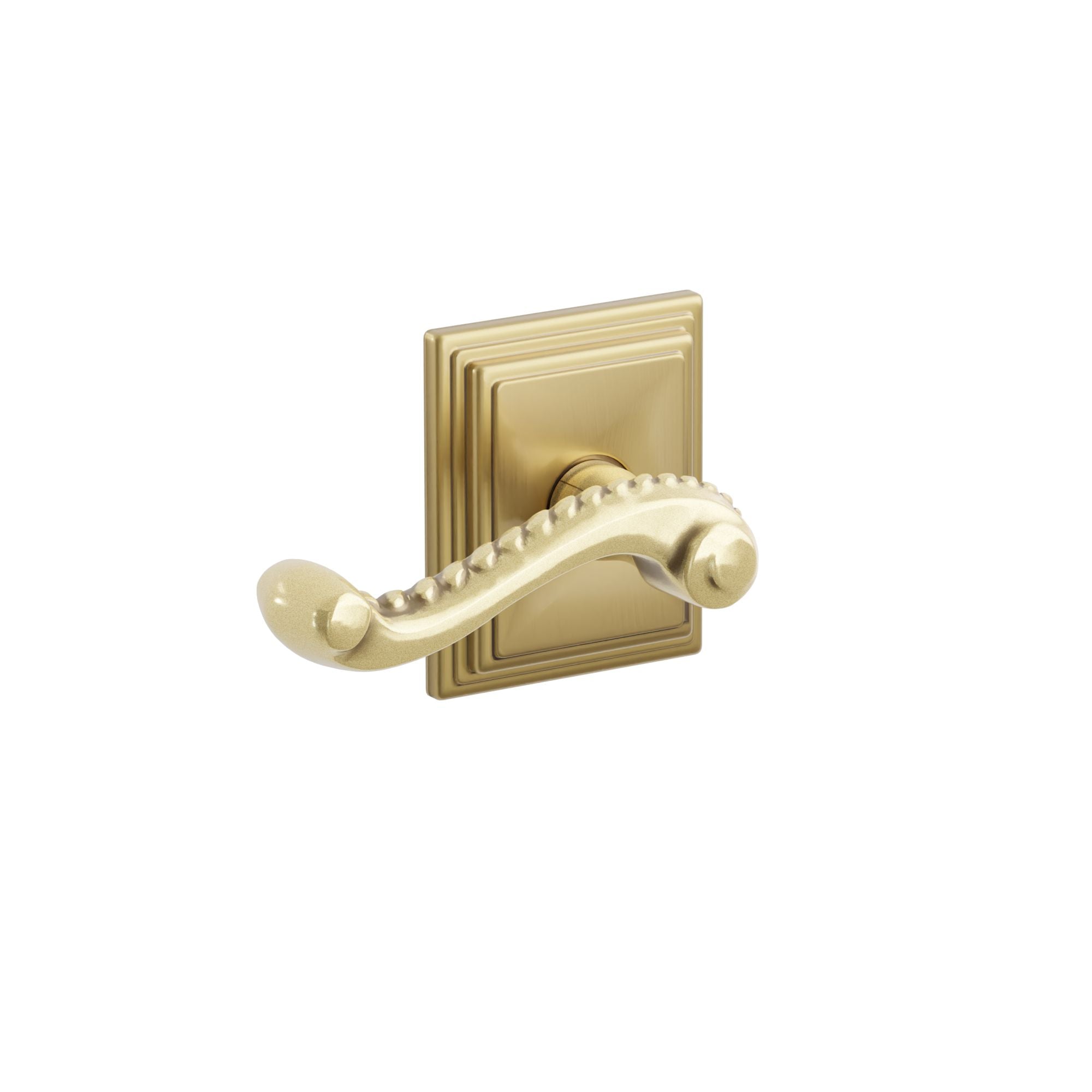 Emtek Concealed Fastener Rope Lever Set With Wilshire Rosette