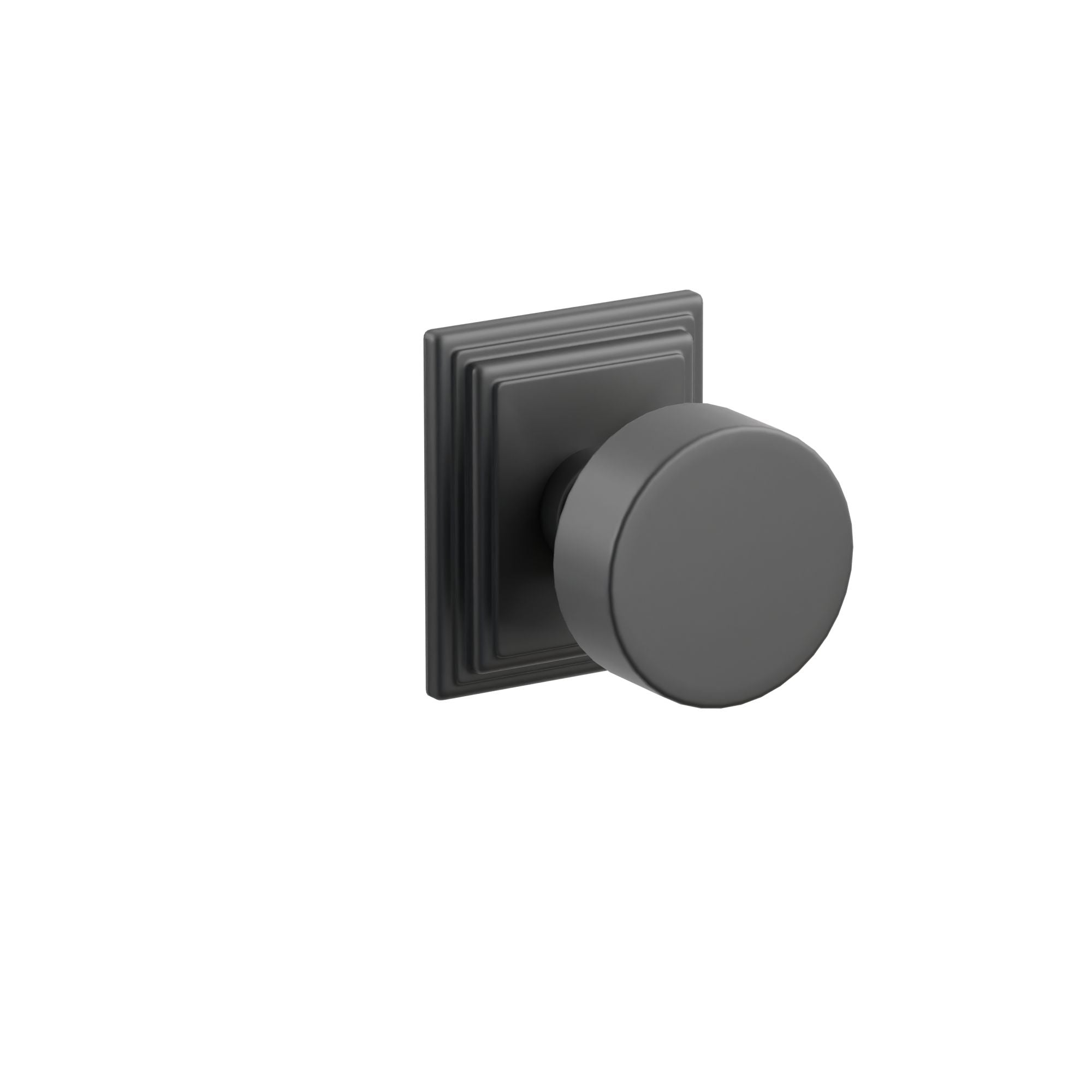 Emtek Concealed Fastener Round Knob Set With Wilshire Rosette