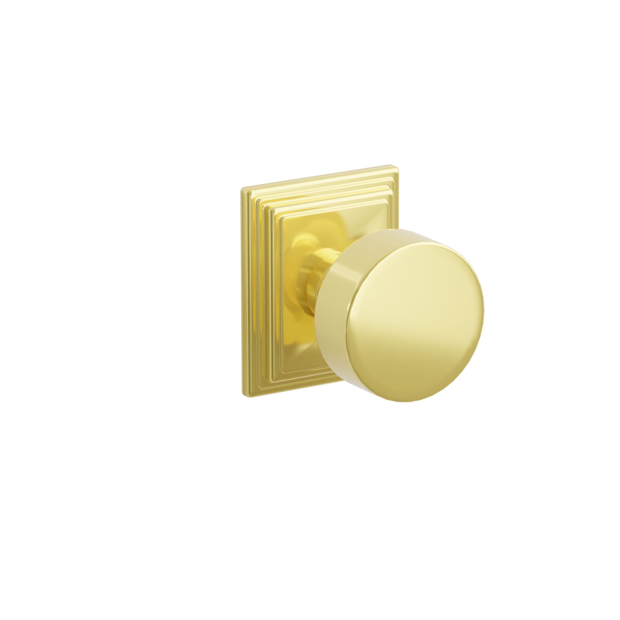 Emtek Round Knob Set with Wilshire Rosette