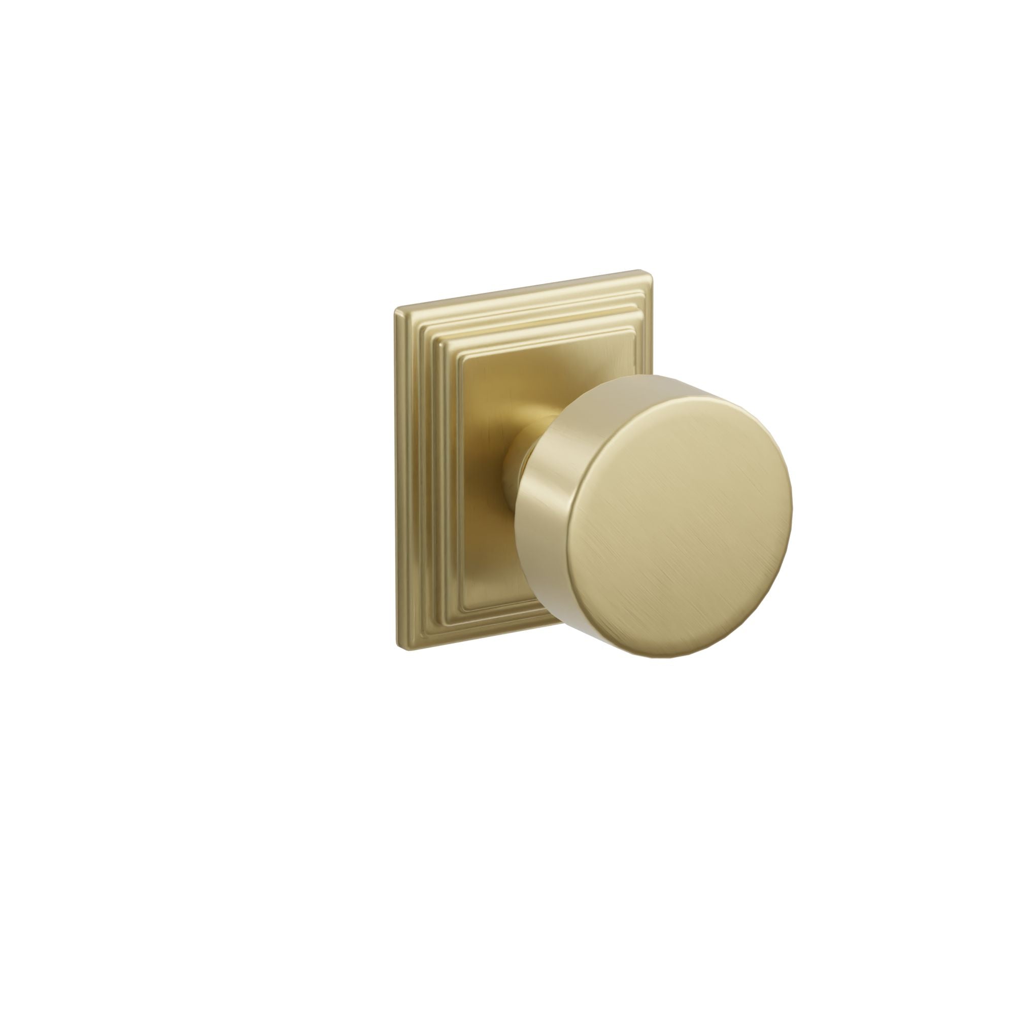 Emtek Concealed Fastener Round Knob Set With Wilshire Rosette