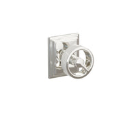 Emtek Spoke Knob Set with Wilshire Rosette