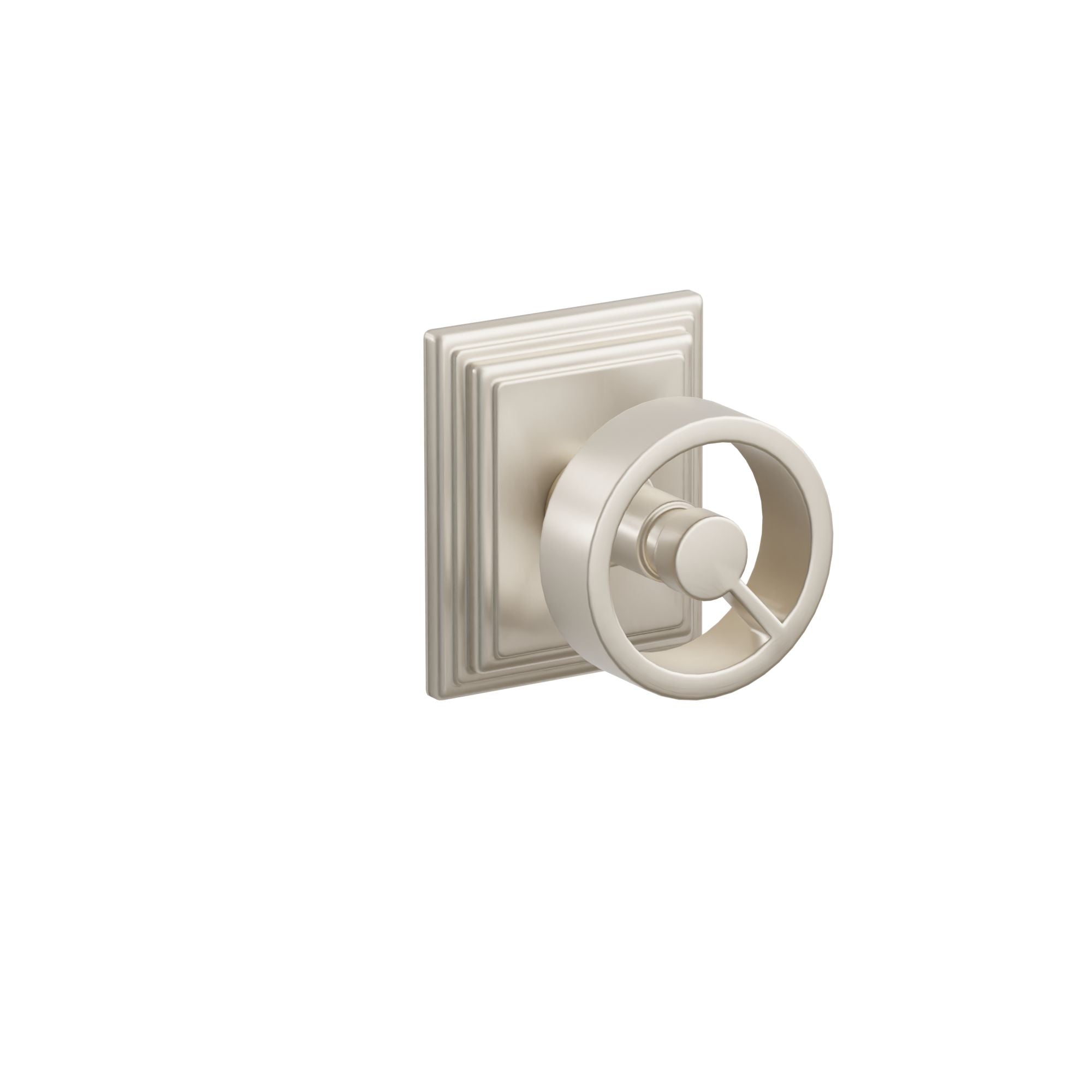 Emtek Concealed Fastener Spoke Knob Set With Wilshire Rosette