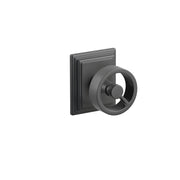 Emtek Concealed Fastener Spoke Knob Set With Wilshire Rosette