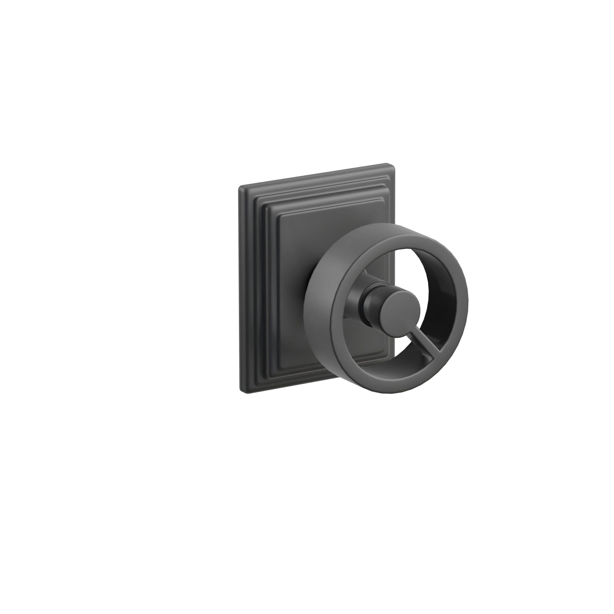 Emtek Concealed Fastener Spoke Knob Set With Wilshire Rosette