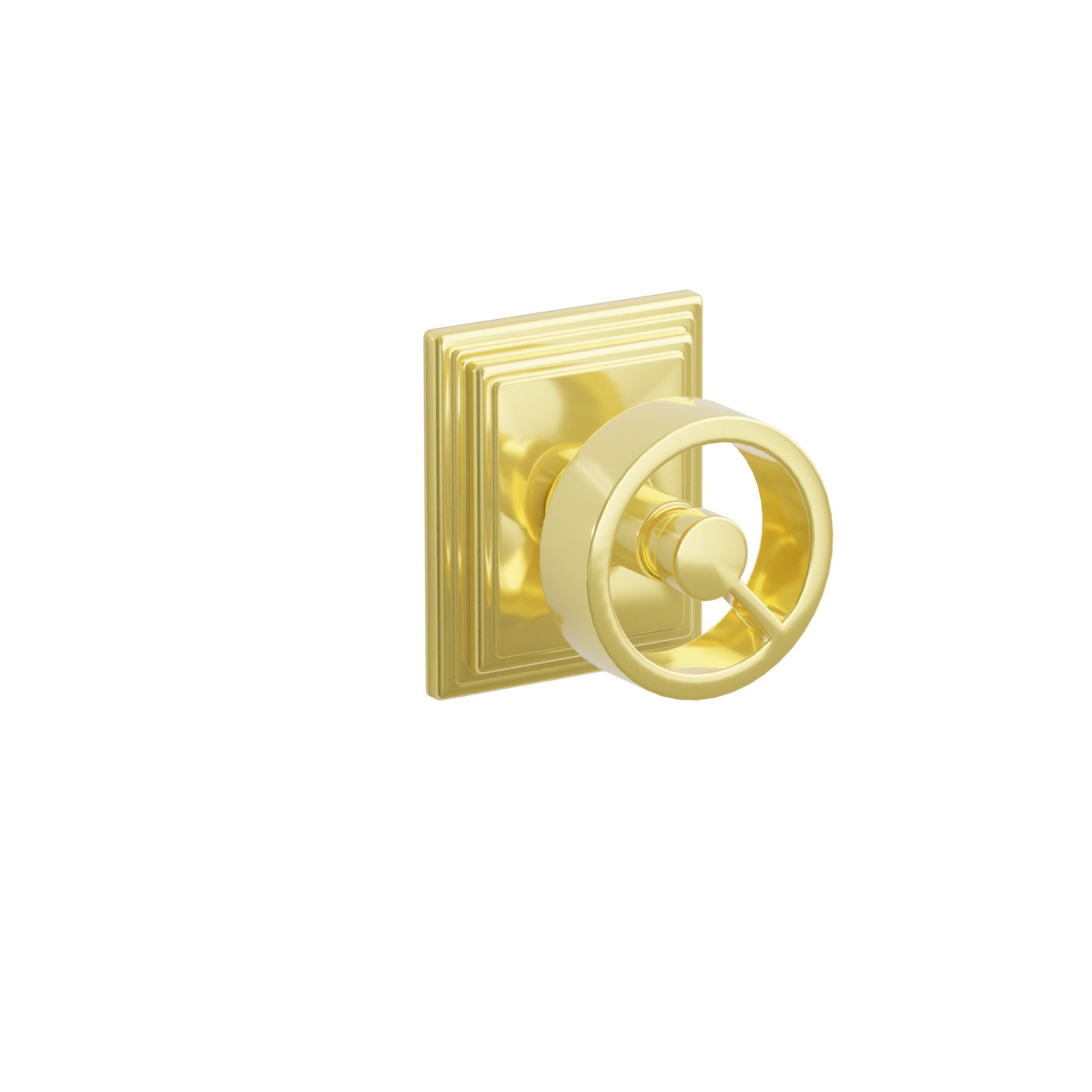 Emtek Concealed Fastener Spoke Knob Set With Wilshire Rosette