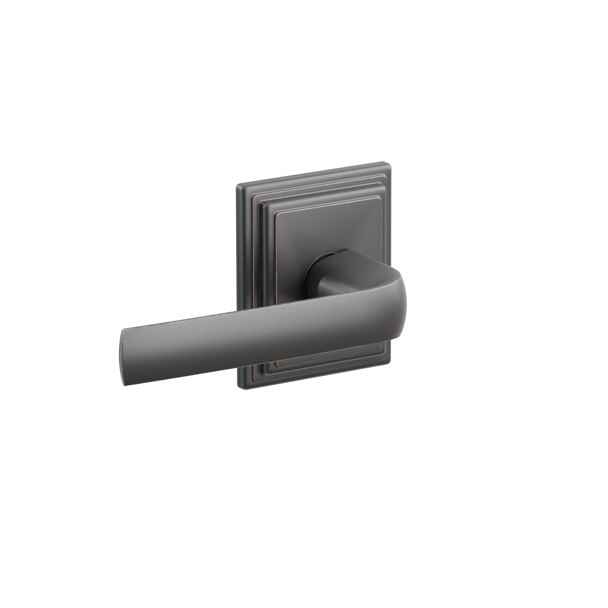 Emtek Concealed Fastener Spencer Lever Set With Wilshire Rosette