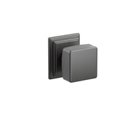 Emtek Square Knob Set with Wilshire Rosette