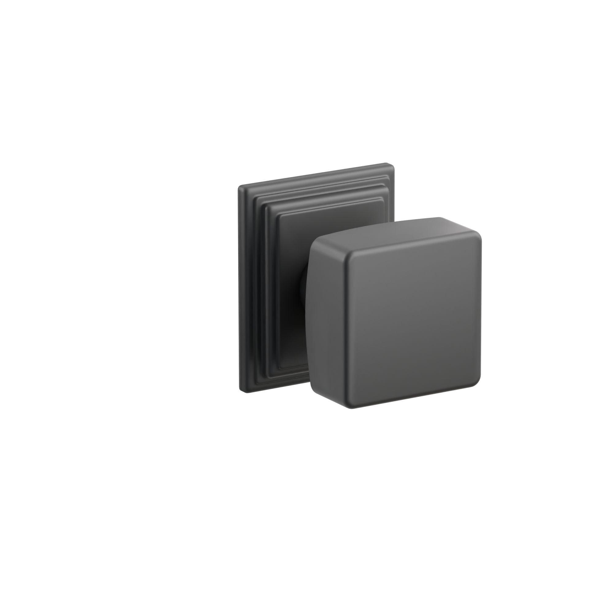 Emtek Square Knob Set with Wilshire Rosette