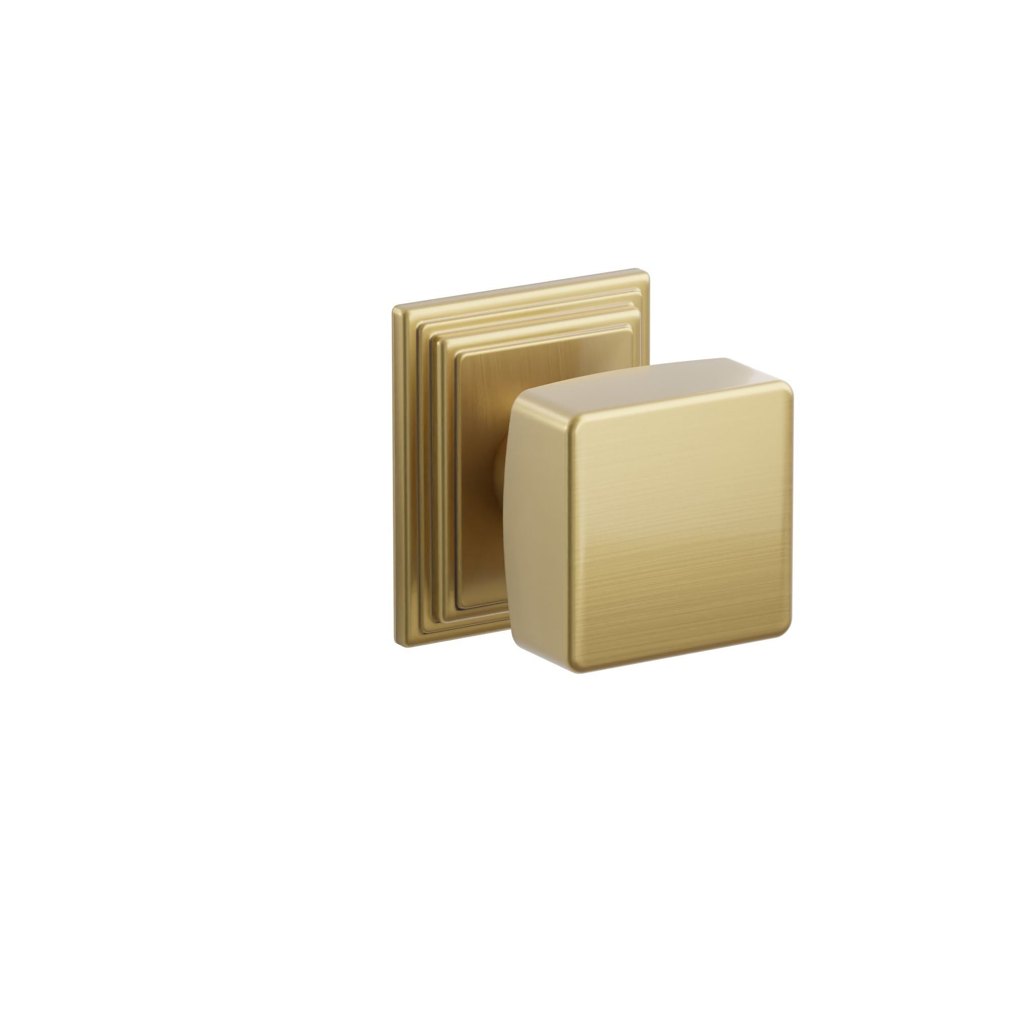 Emtek Square Knob Set with Wilshire Rosette